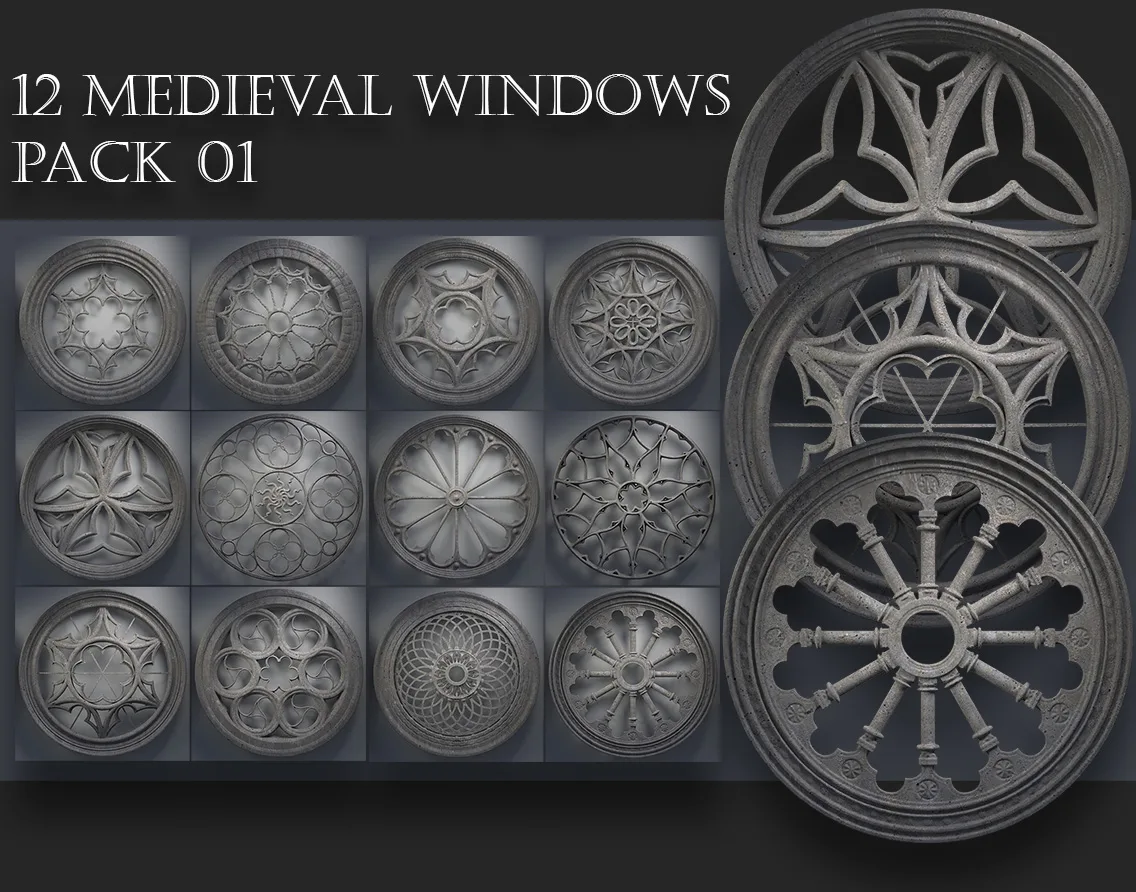 Medieval Windows Pack 01