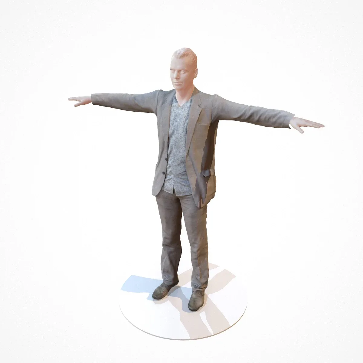 Photorealistic 3D Scanned Model of a Business Suit 3