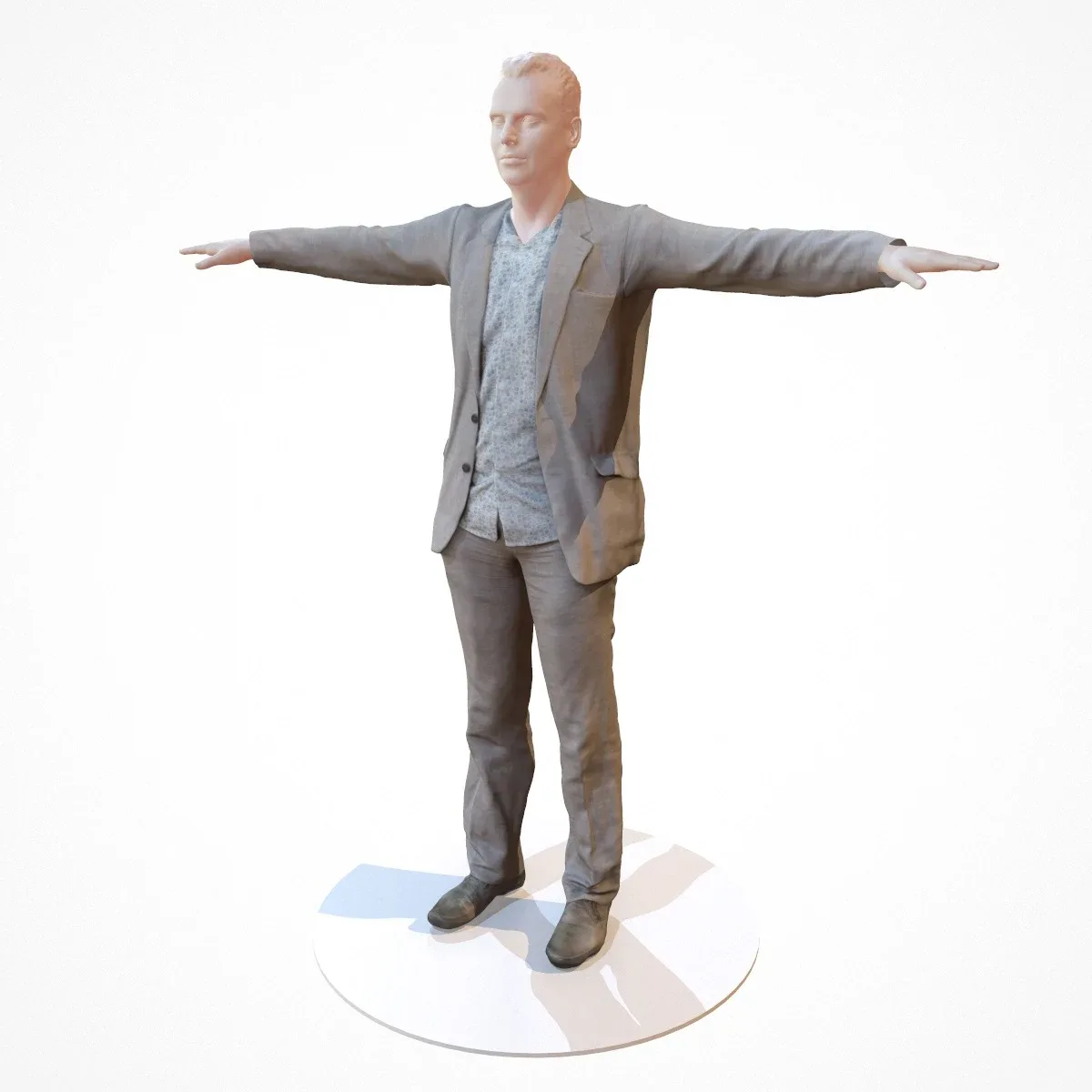 Photorealistic 3D Scanned Model of a Business Suit 3