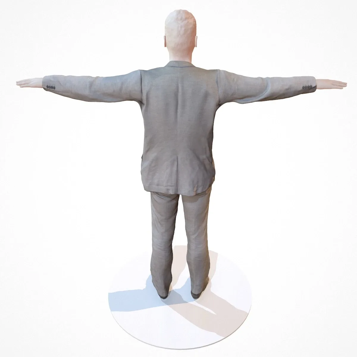 Photorealistic 3D Scanned Model of a Business Suit 3