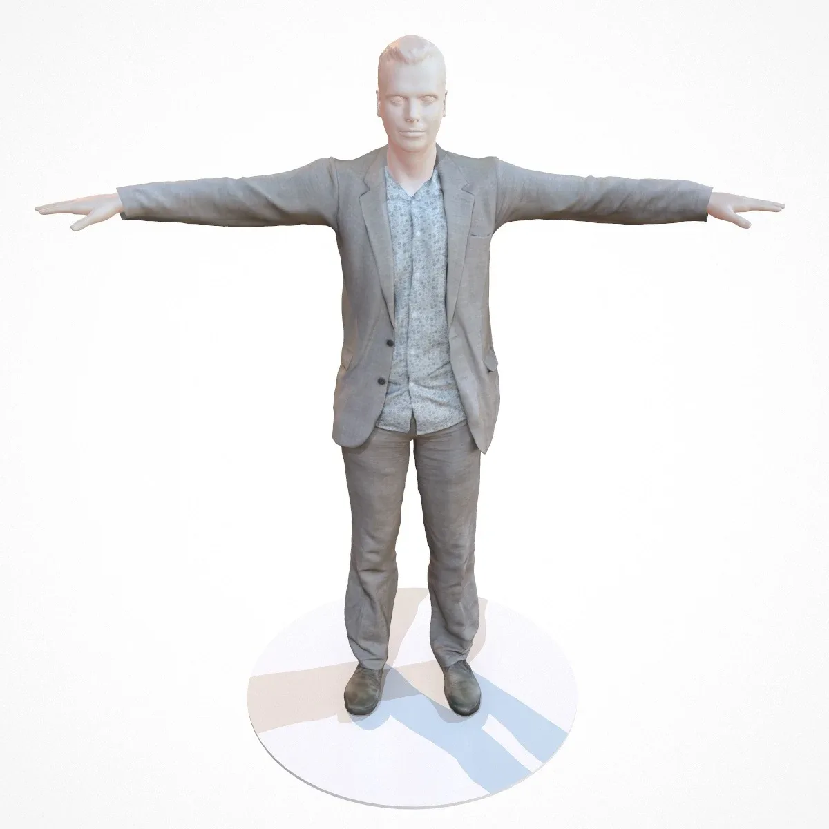 Photorealistic 3D Scanned Model of a Business Suit 3