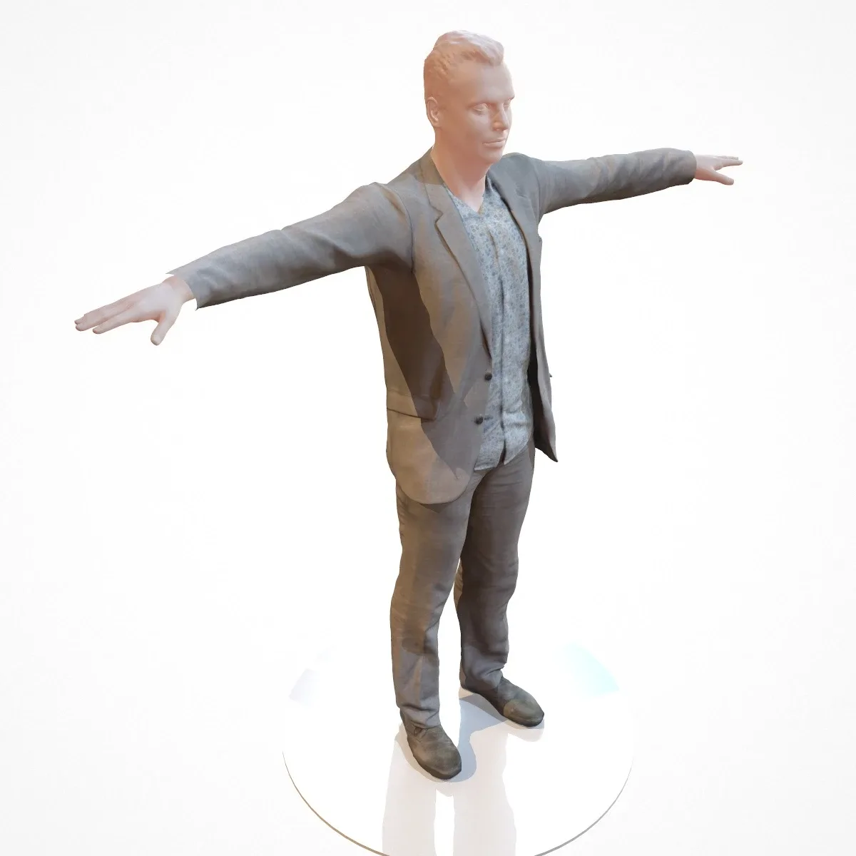 Photorealistic 3D Scanned Model of a Business Suit 3