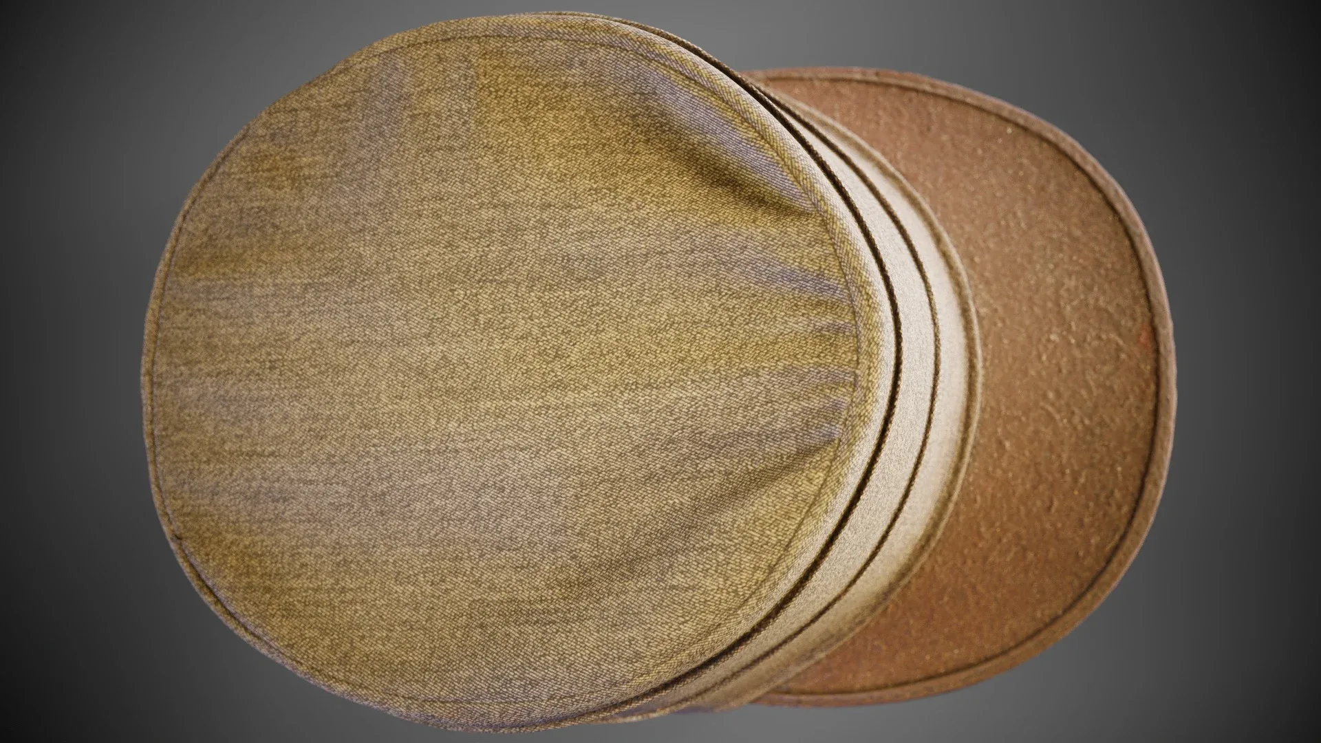 Photorealistic 3D Scanned Headwear Hat Kepi