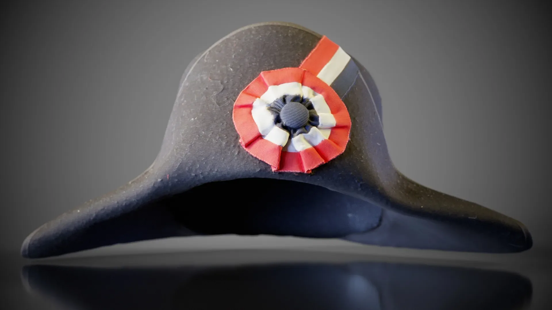 Photorealistic 3D Scanned Headwear Napoleon Hat