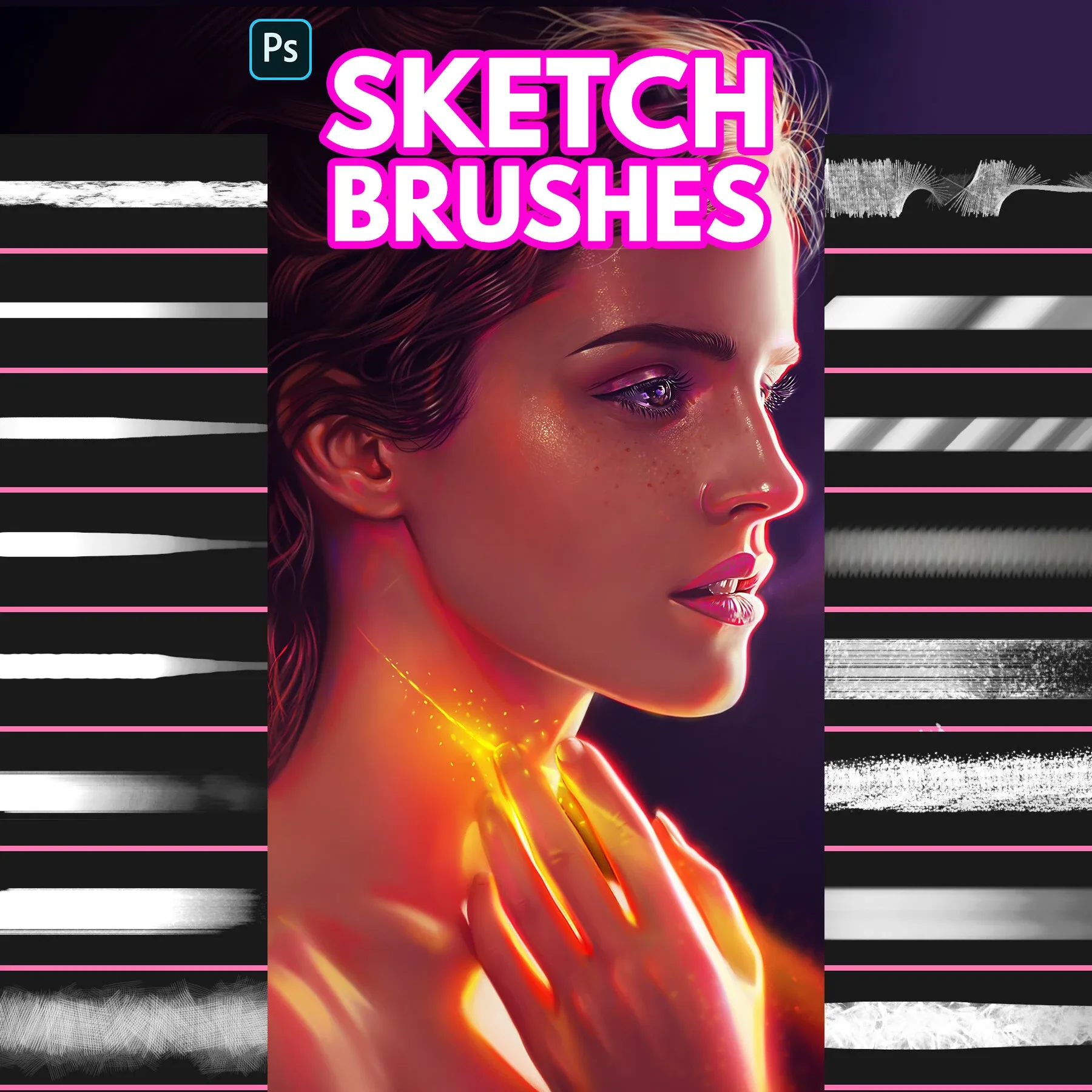 Sketch Brushes for Photoshop