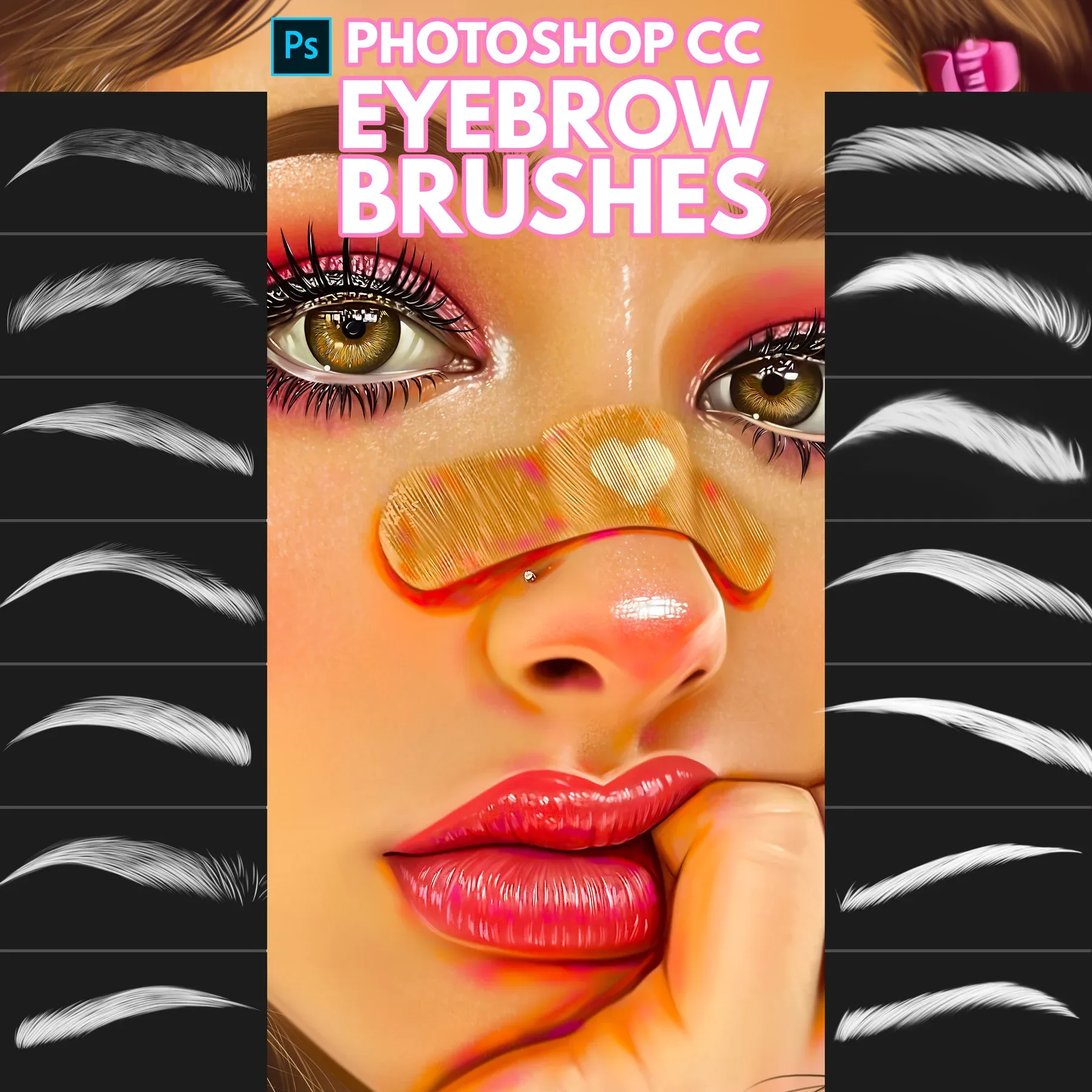Eyebrow Brushes for Photoshop