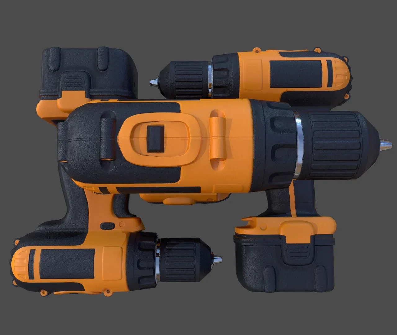 Cordless Drill V01 - Low Poly