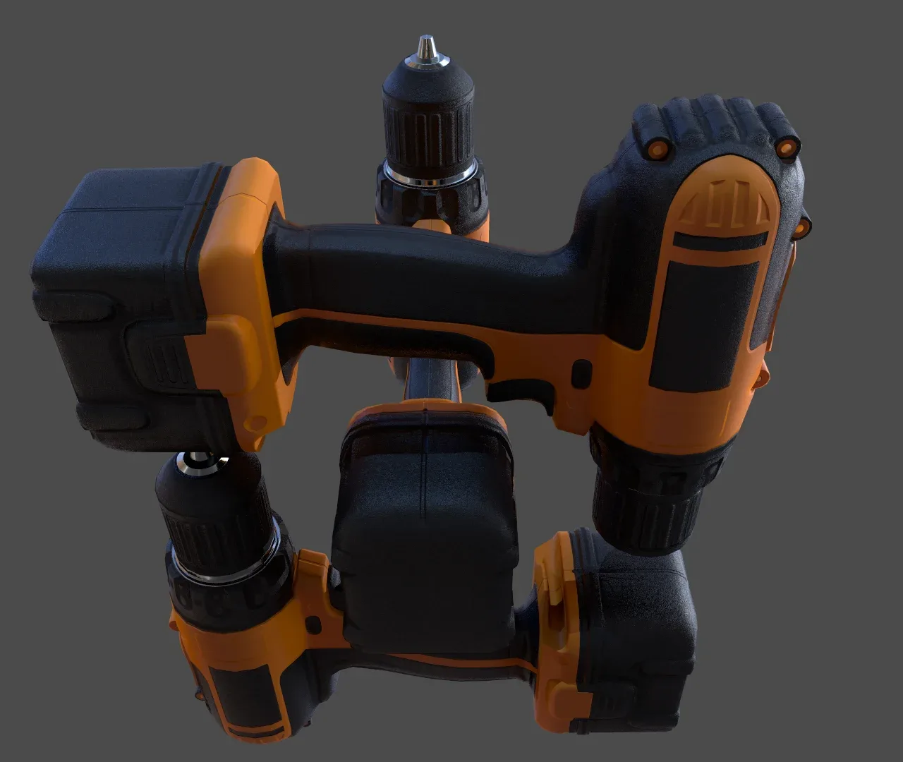 Cordless Drill V01 - Low Poly