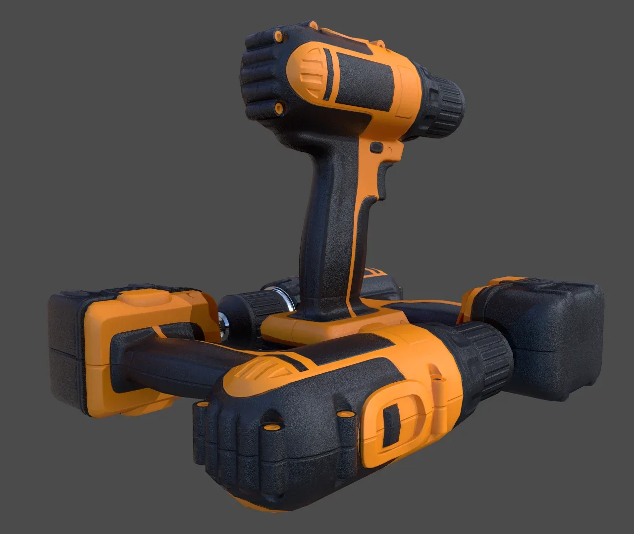 Cordless Drill V01 - Low Poly