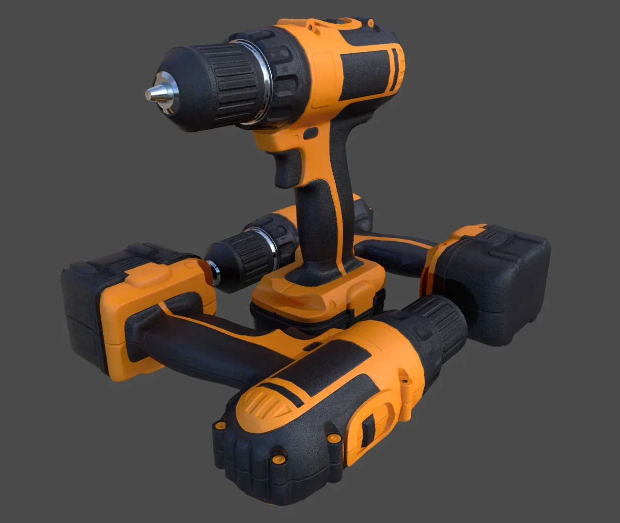 Cordless Drill V01 - Low Poly