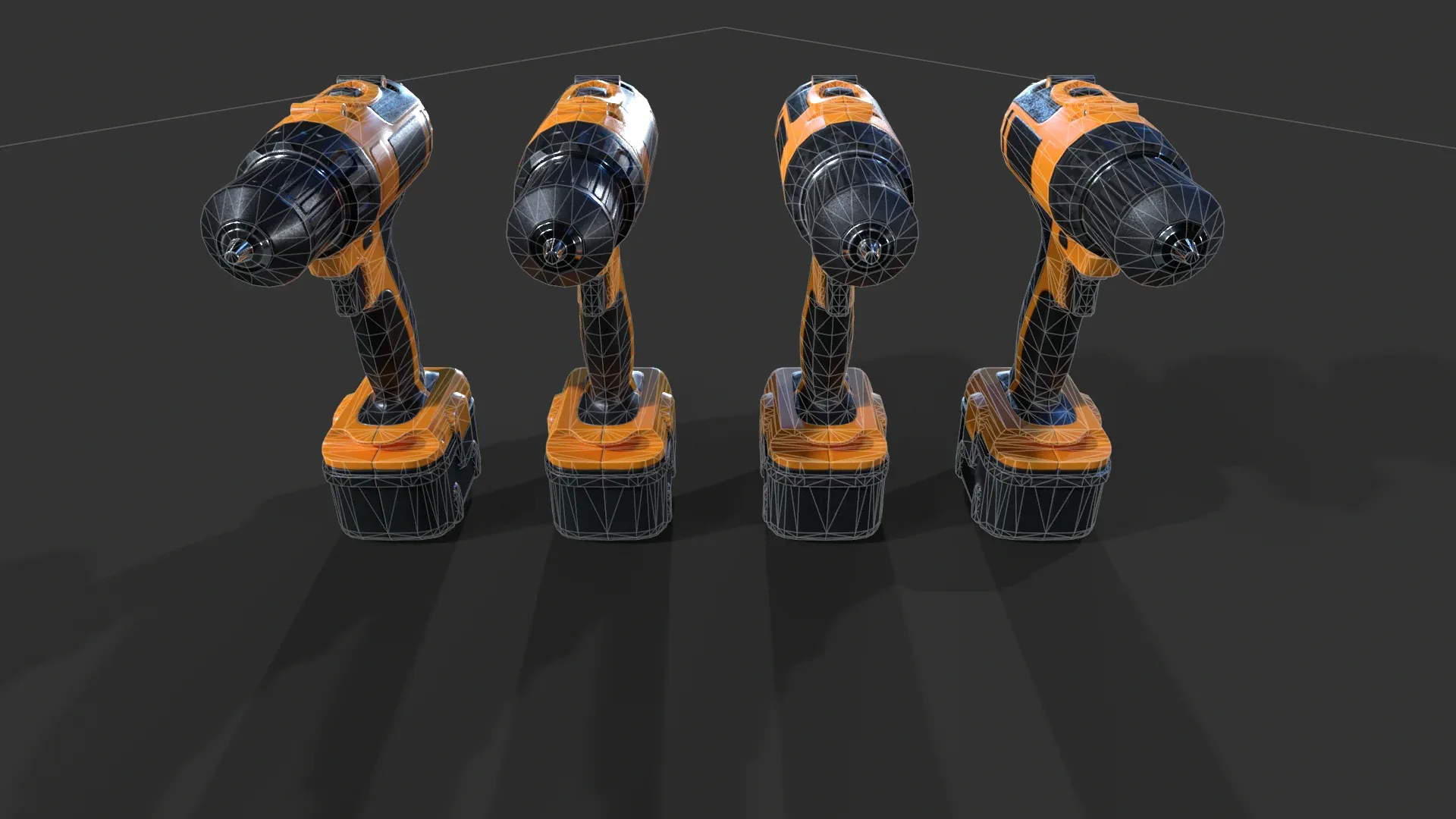 Cordless Drill V01 - Low Poly