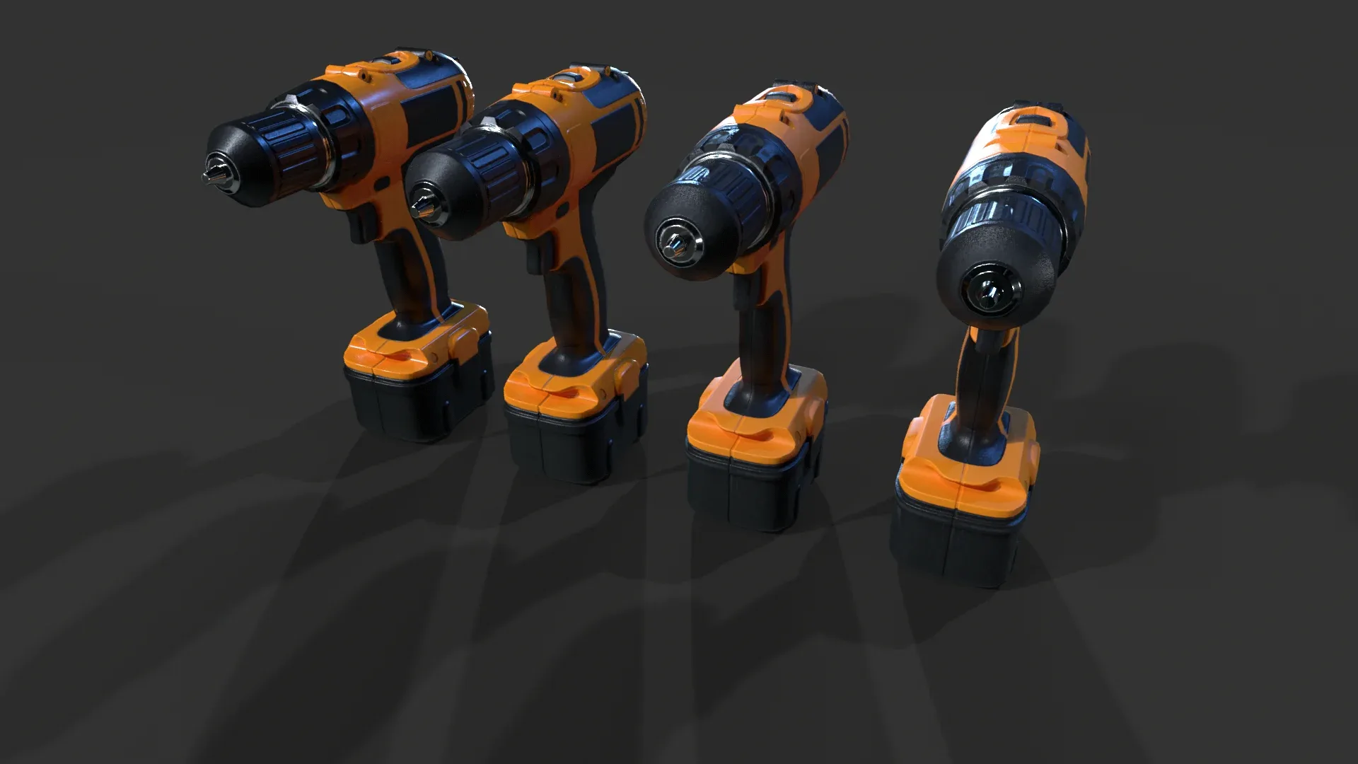 Cordless Drill V01 - Low Poly