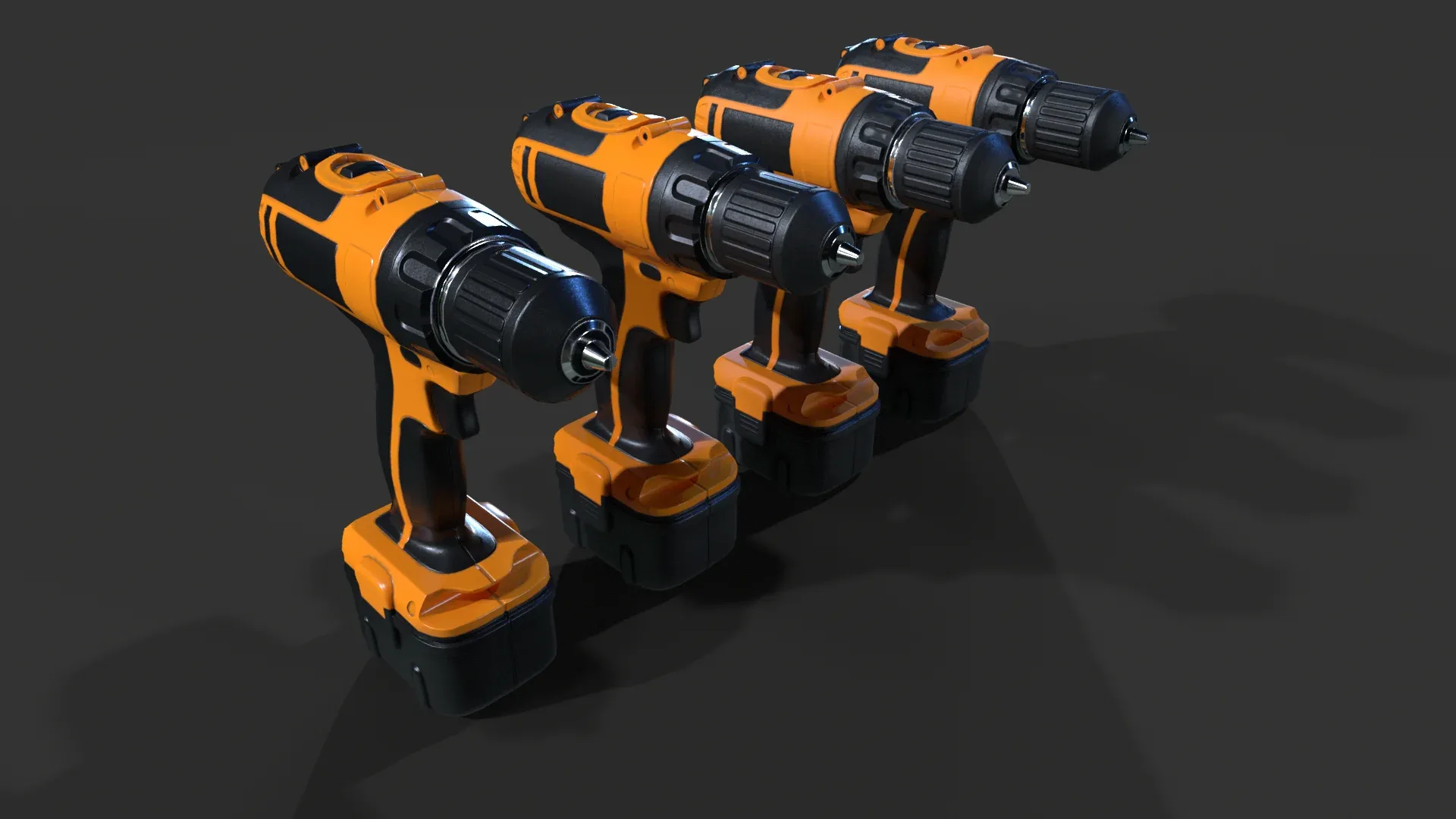 Cordless Drill V01 - Low Poly