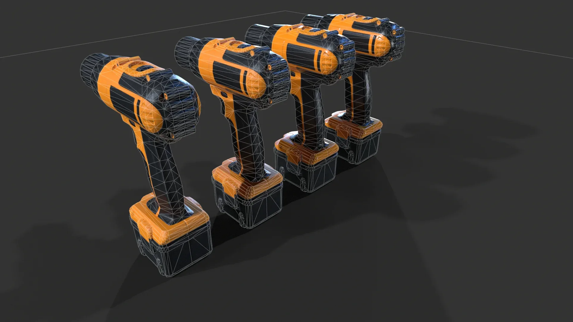 Cordless Drill V01 - Low Poly