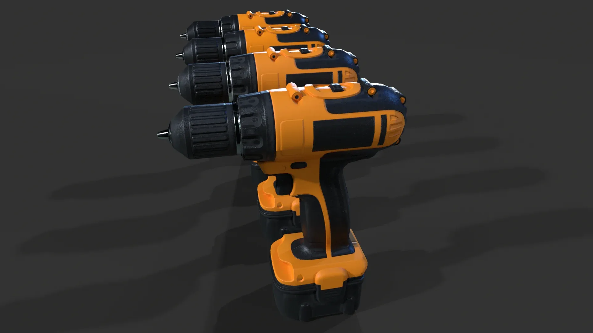 Cordless Drill V01 - Low Poly