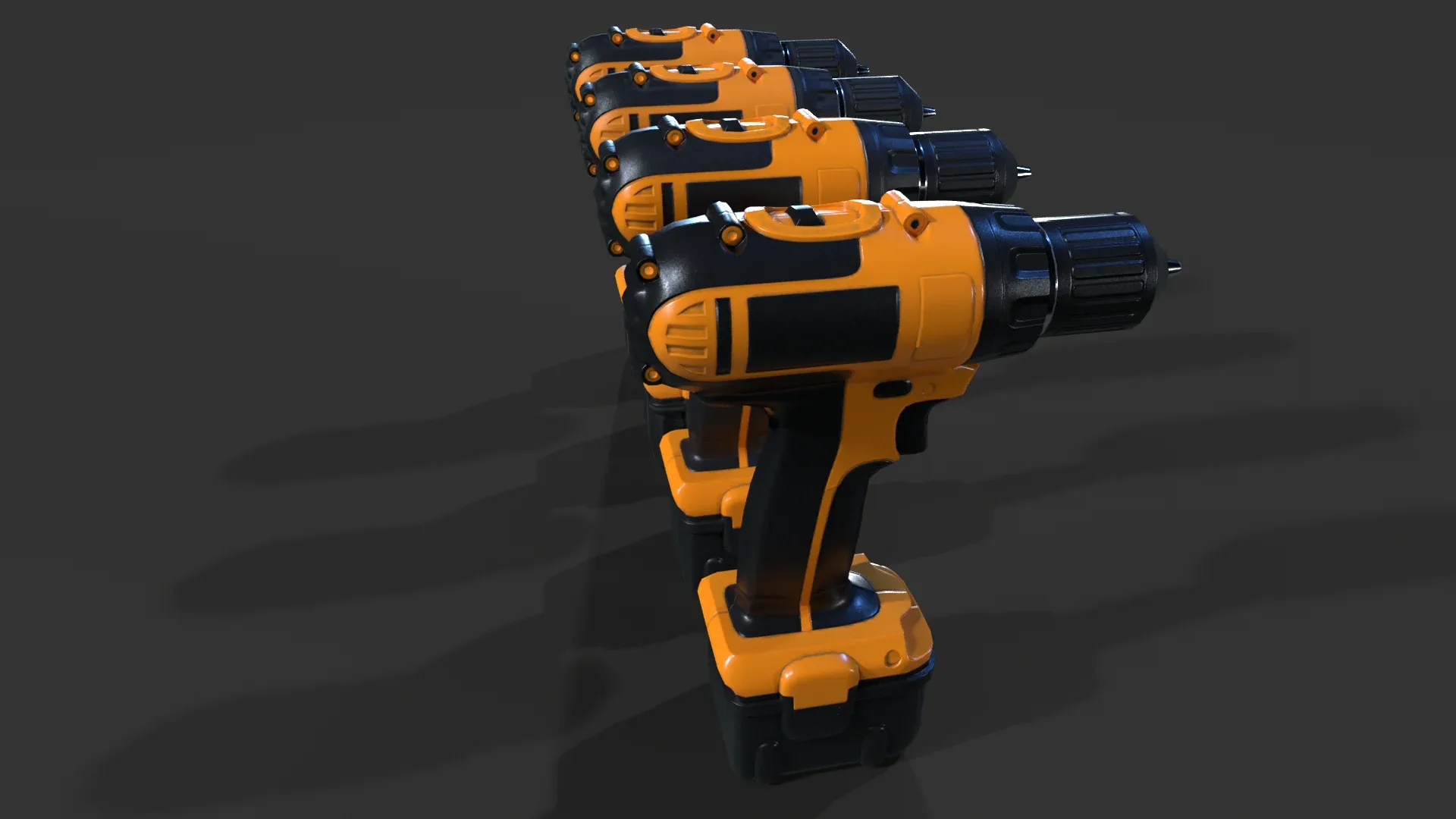 Cordless Drill V01 - Low Poly