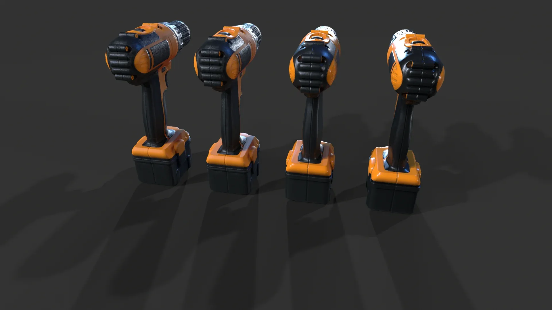 Cordless Drill V01 - Low Poly