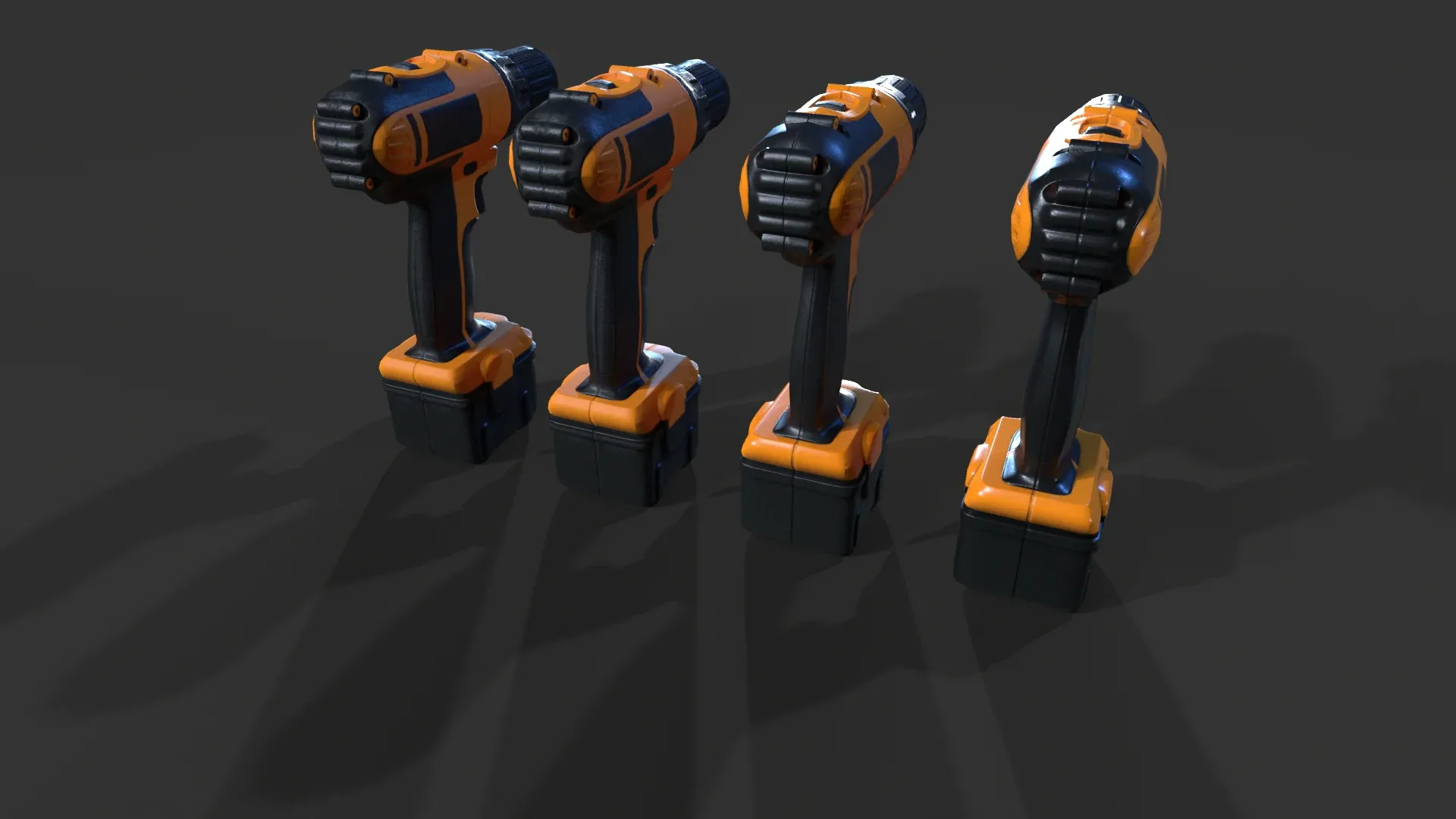 Cordless Drill V01 - Low Poly