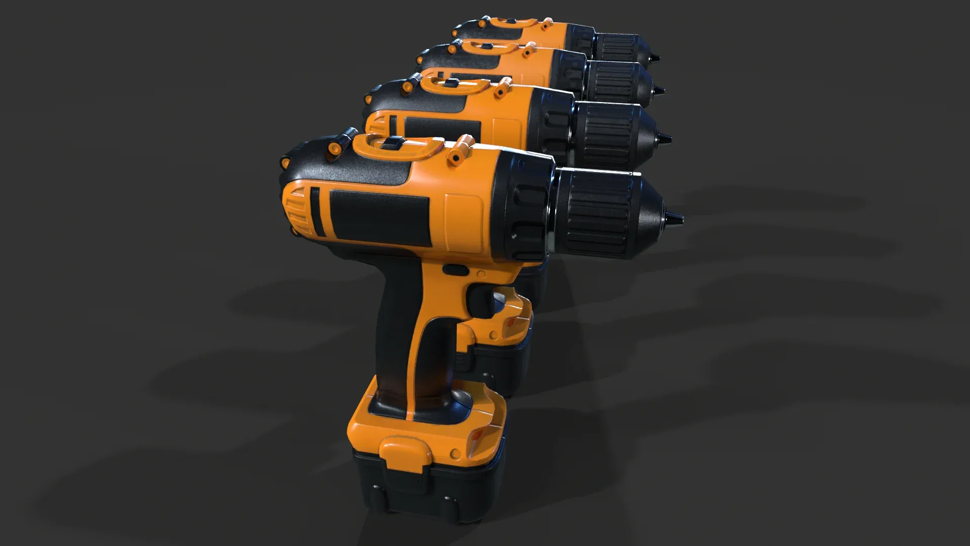 Cordless Drill V01 - Low Poly