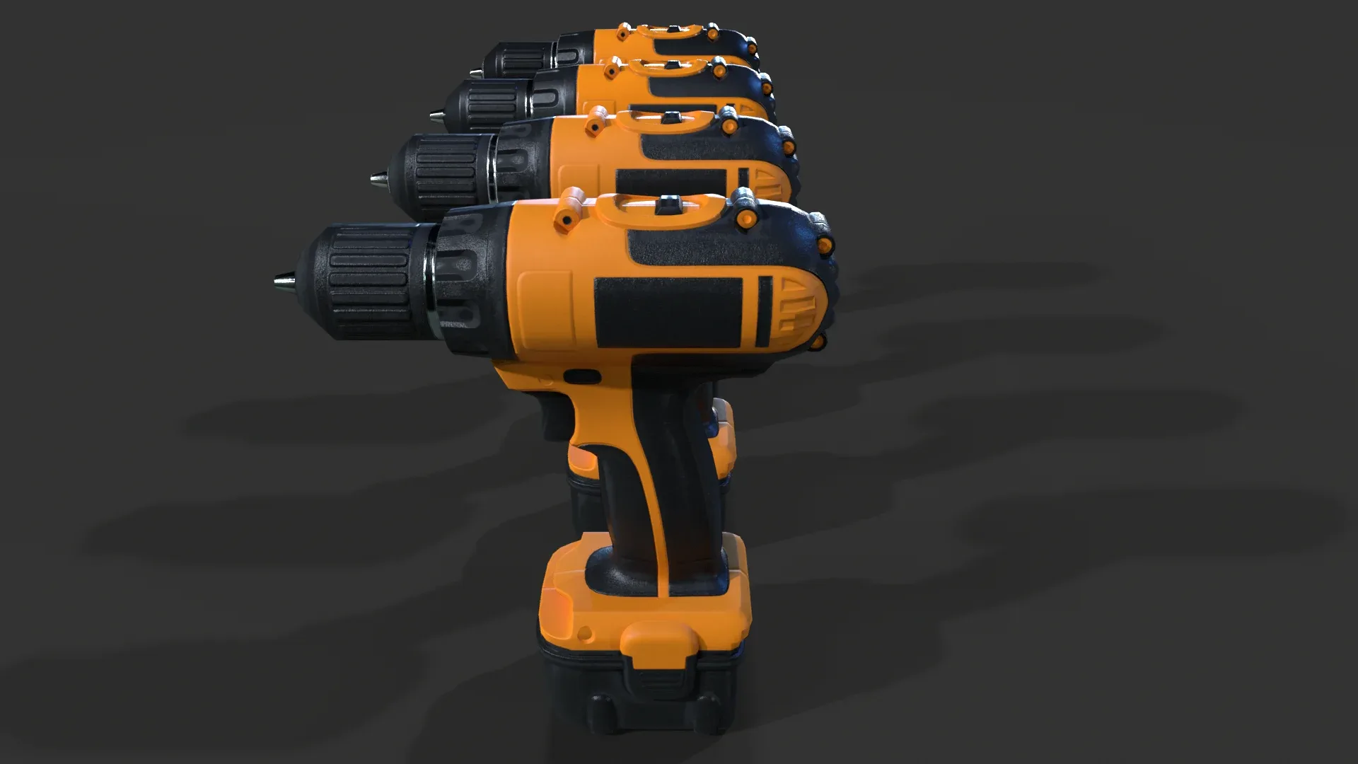 Cordless Drill V01 - Low Poly