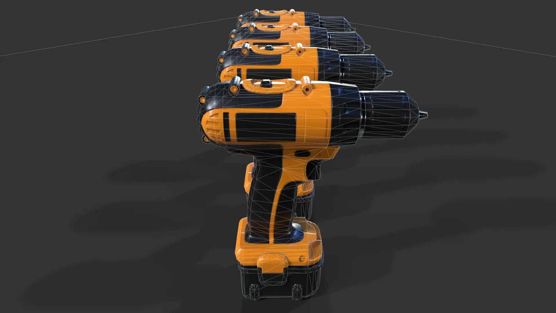 Cordless Drill V01 - Low Poly