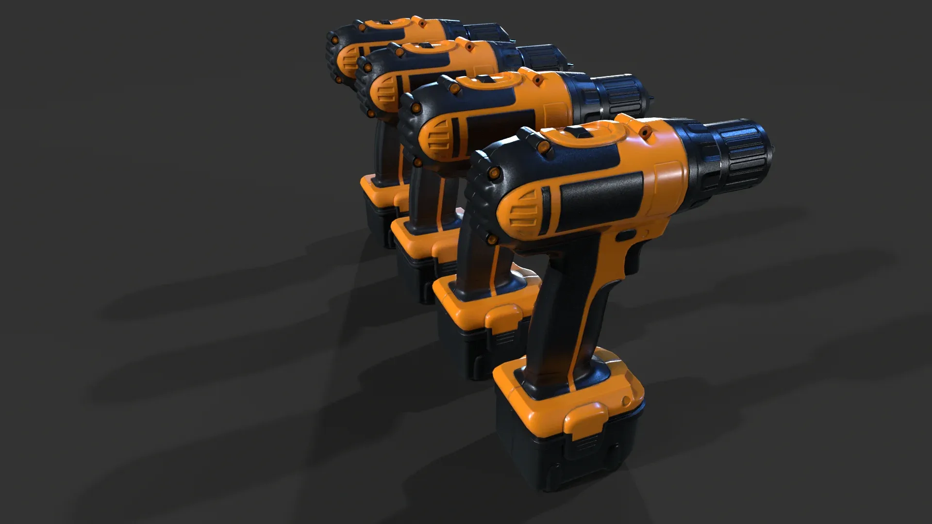 Cordless Drill V01 - Low Poly