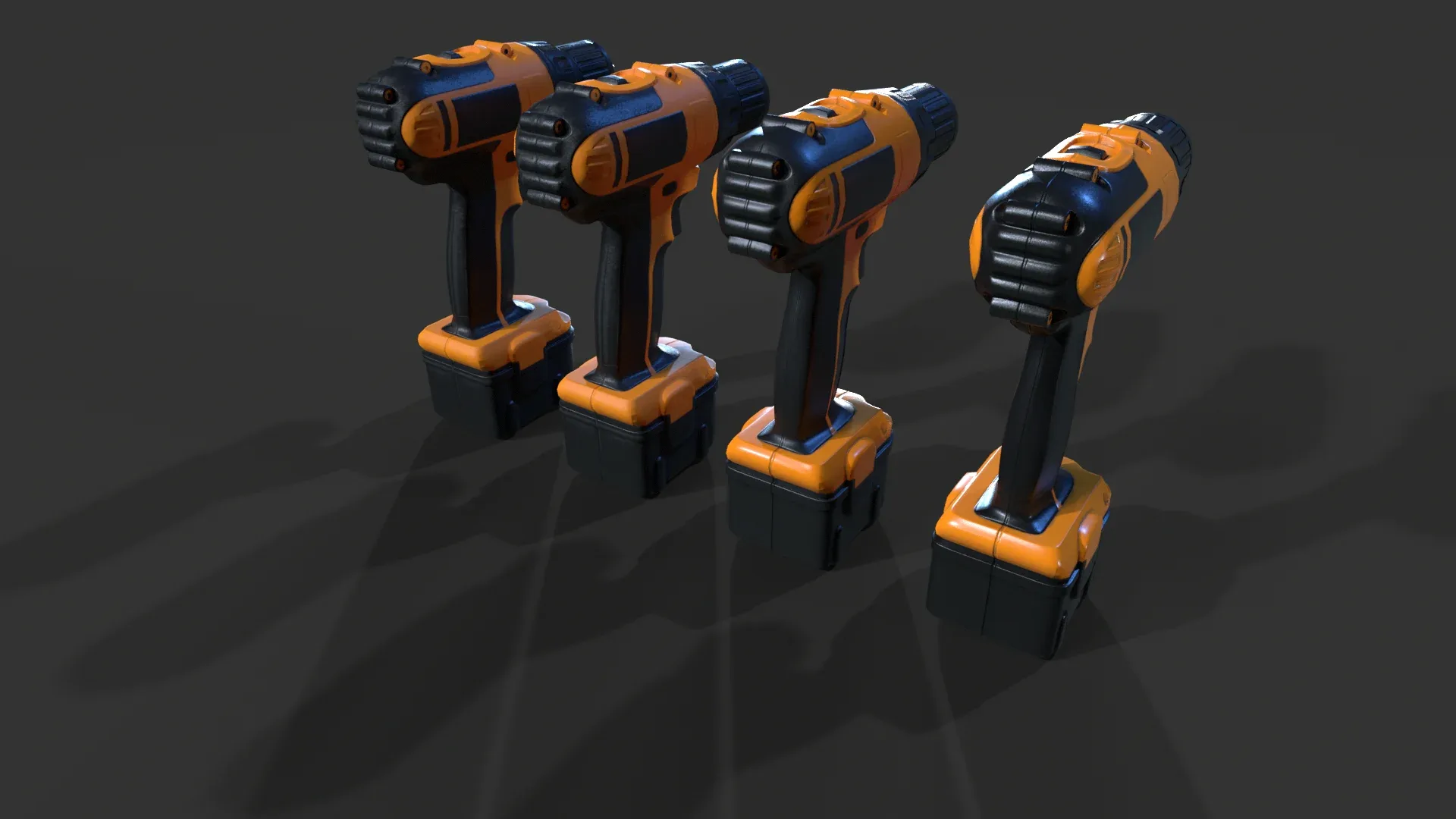 Cordless Drill V01 - Low Poly