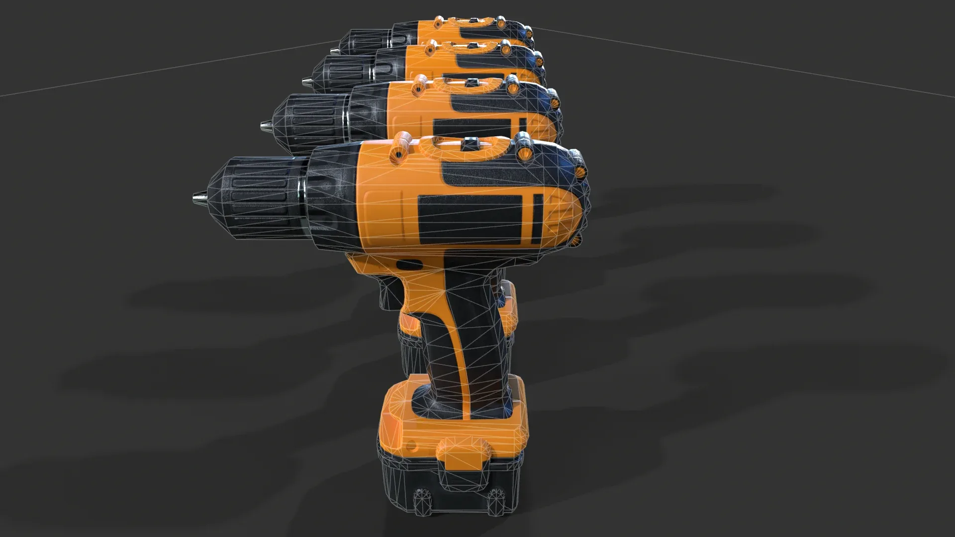 Cordless Drill V01 - Low Poly