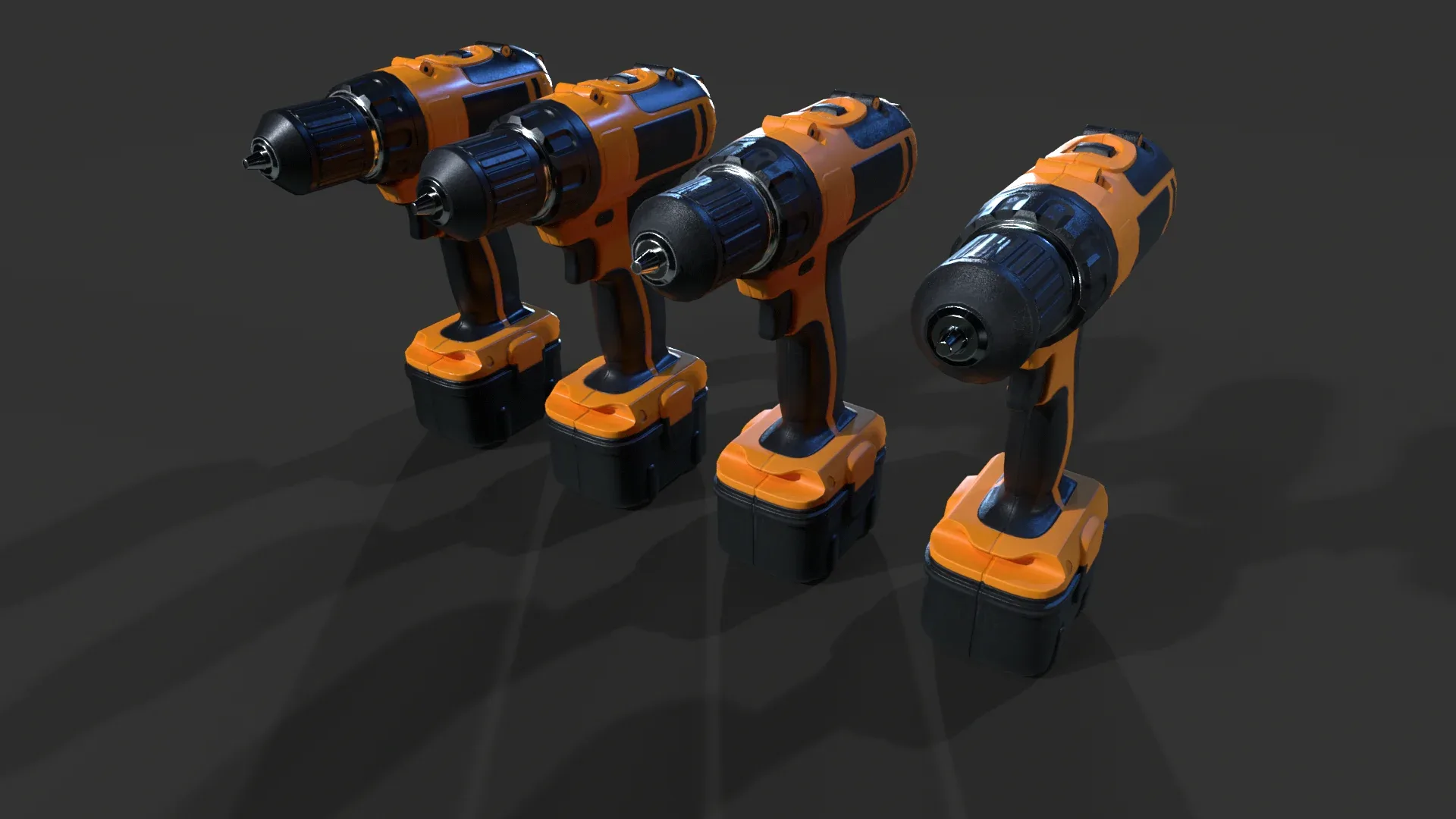 Cordless Drill V01 - Low Poly