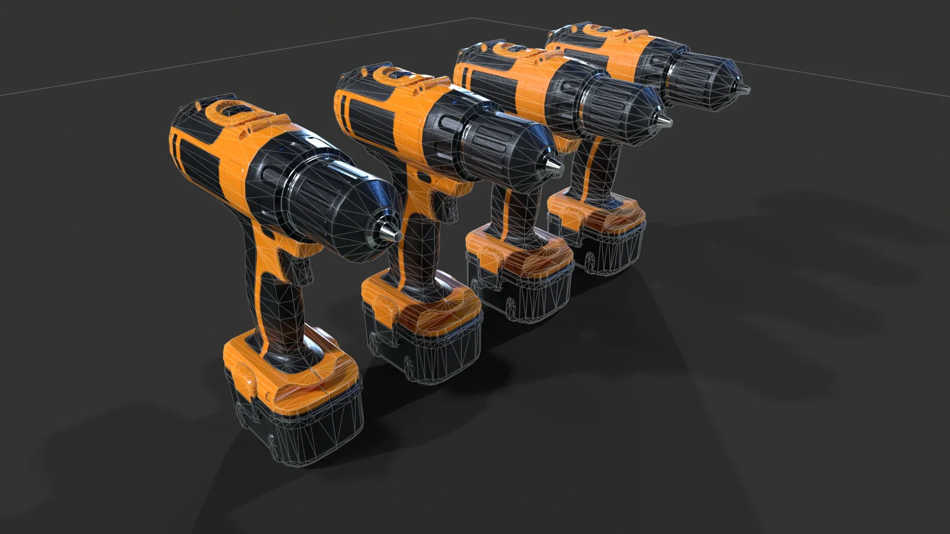 Cordless Drill V01 - Low Poly