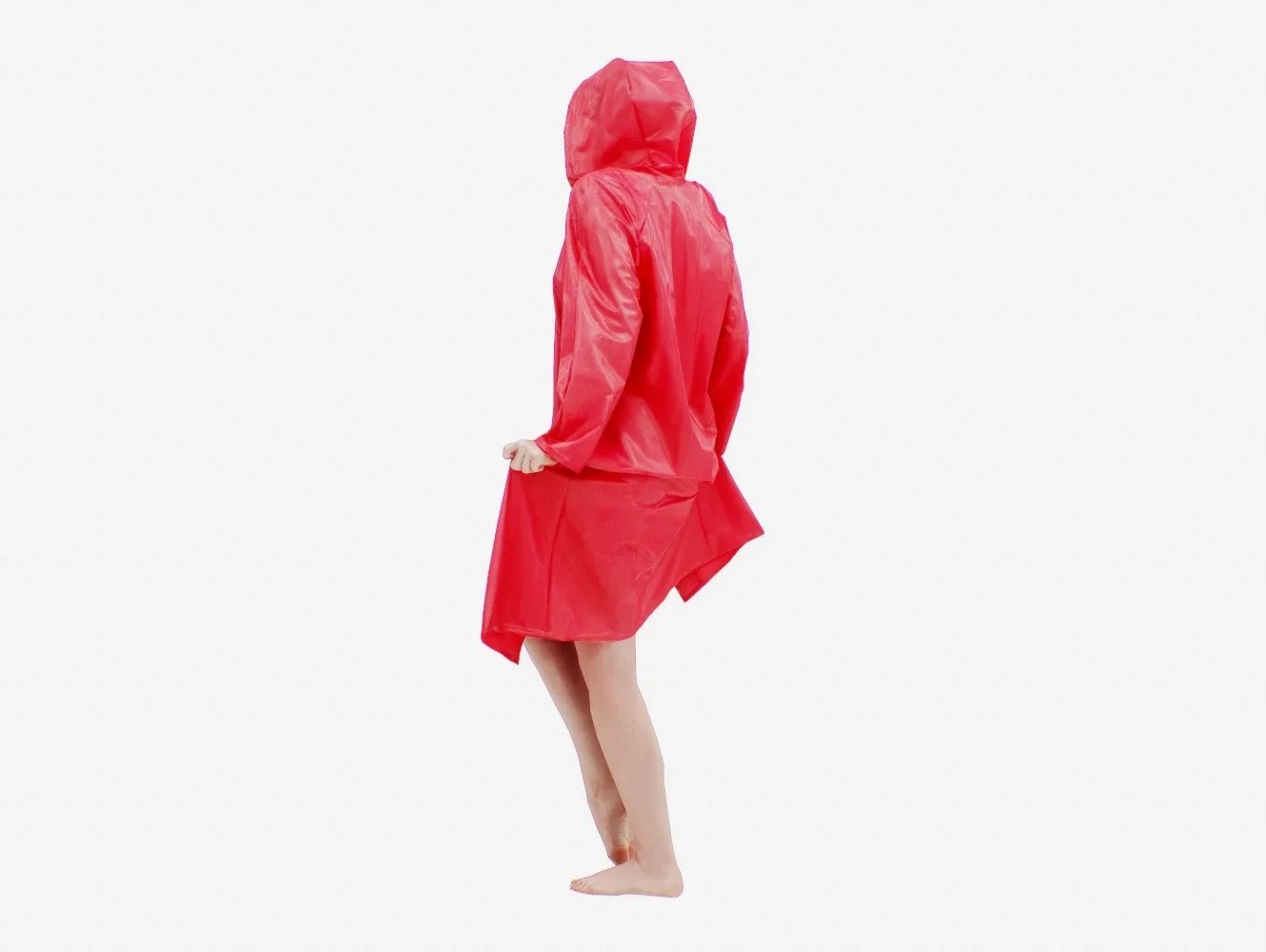 Realistic 3D Scanned Model of a Woman - Raincoat 008