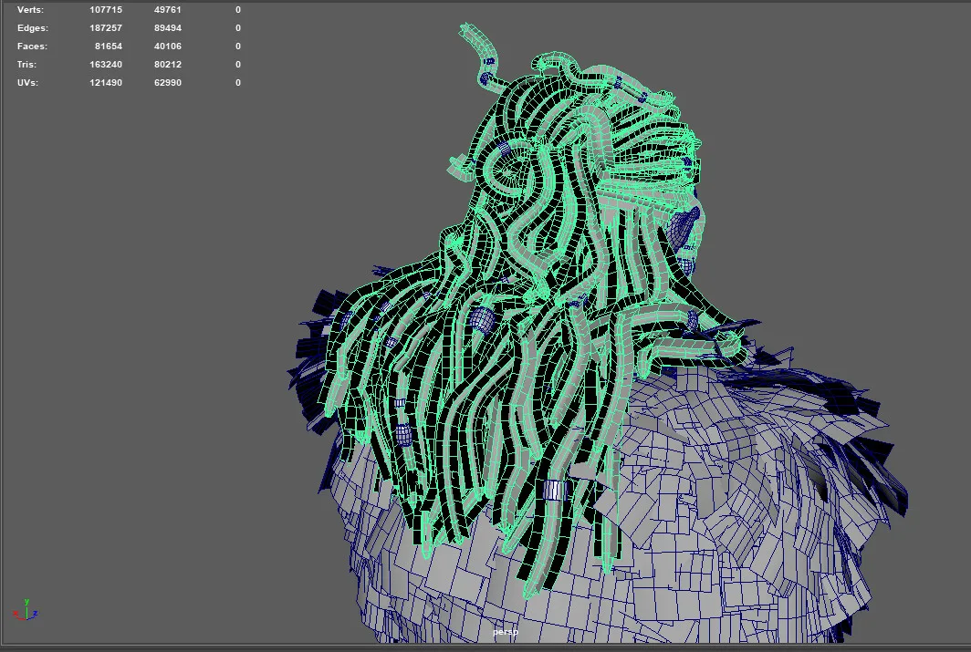 Realtime Dreadlocks- game ready asset