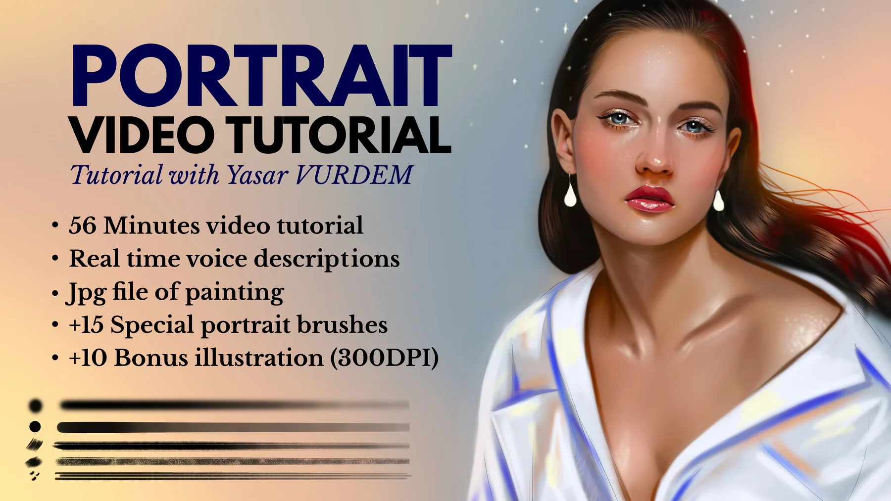 Portrait Painting in Photoshop Video Tutorial