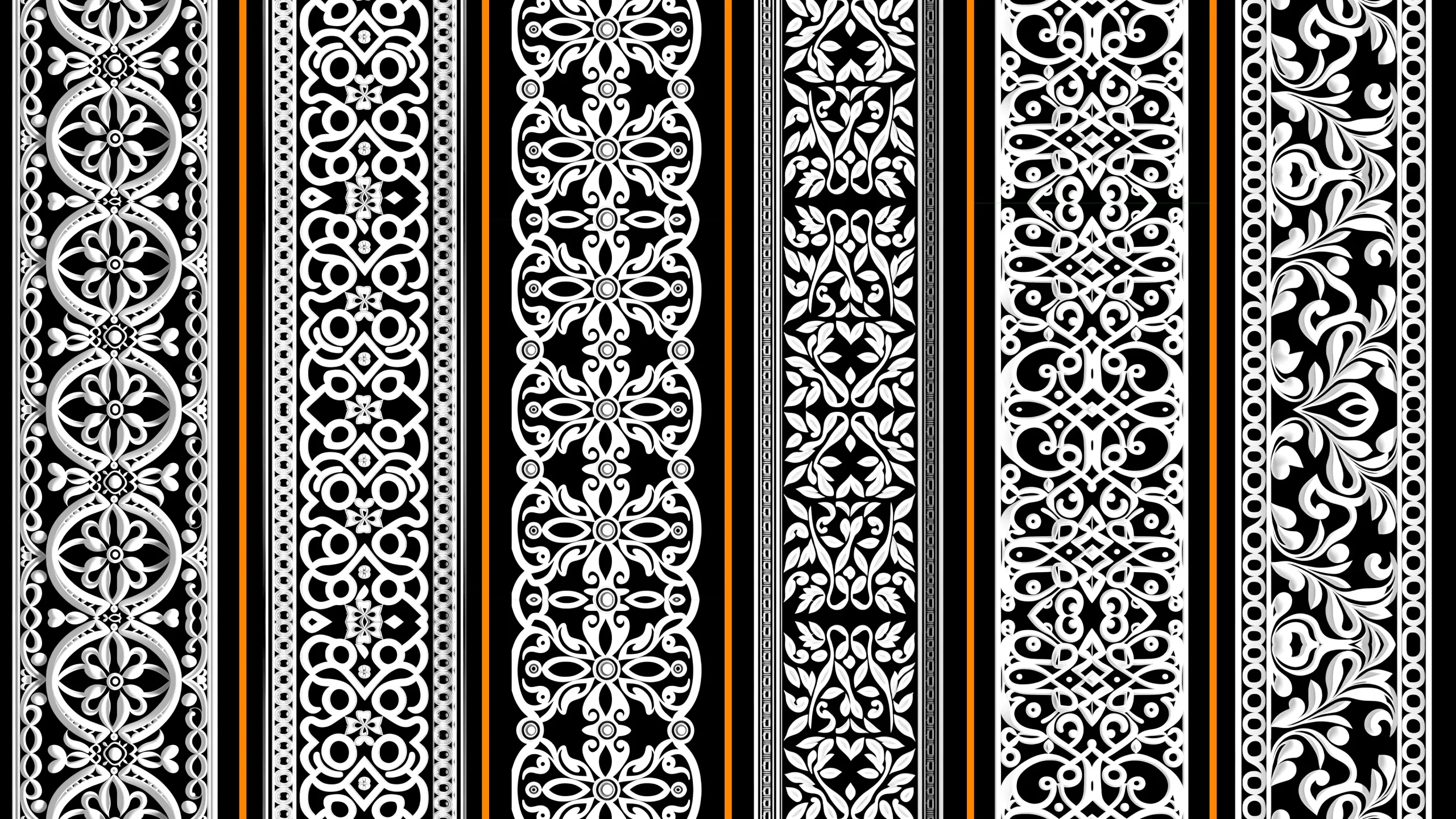 1000 Decorative Geometric Trim Alpha + 4K + PSD + High Quality Vol.01