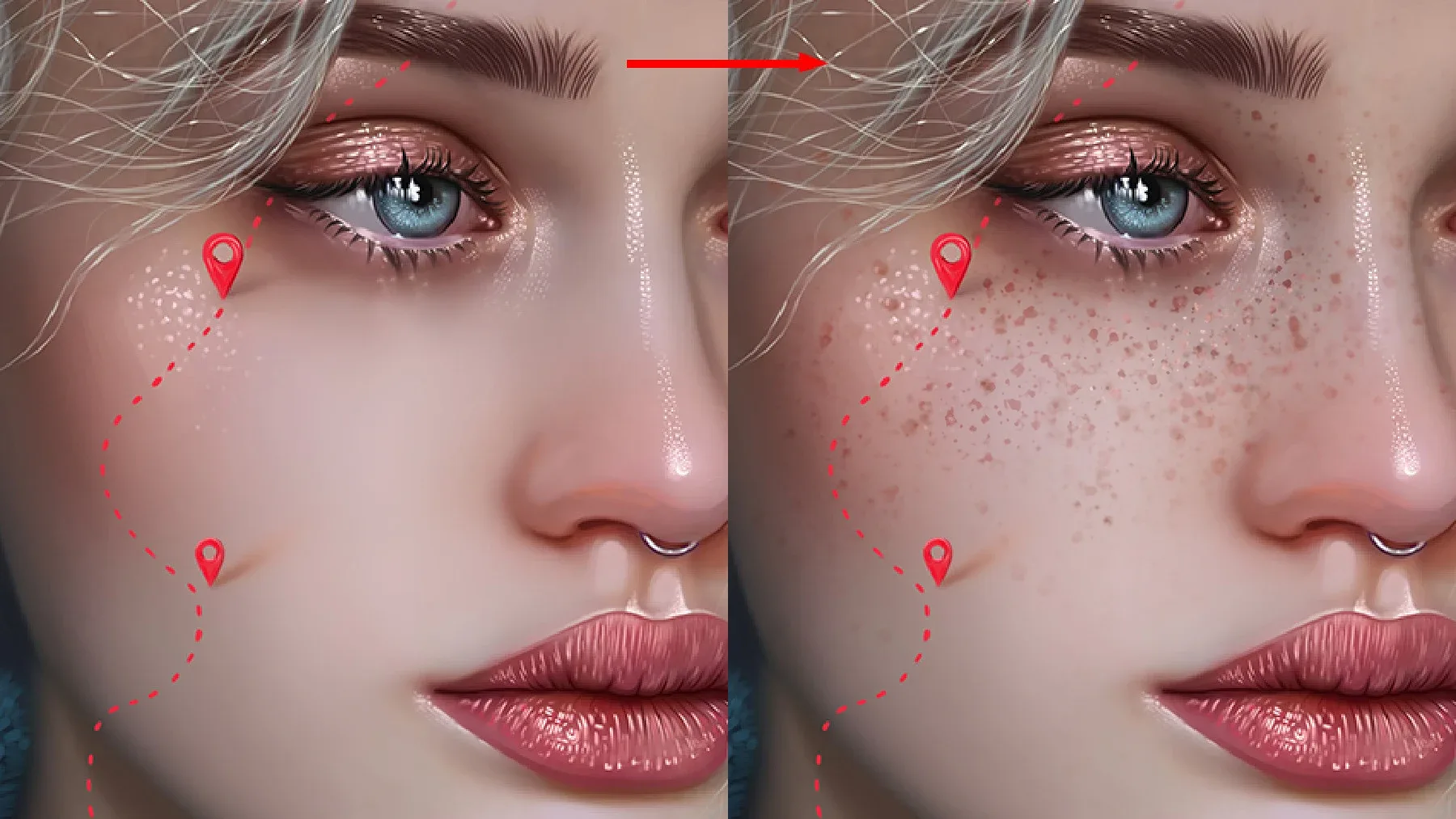 Skin/Freckles Brushes for Photoshop