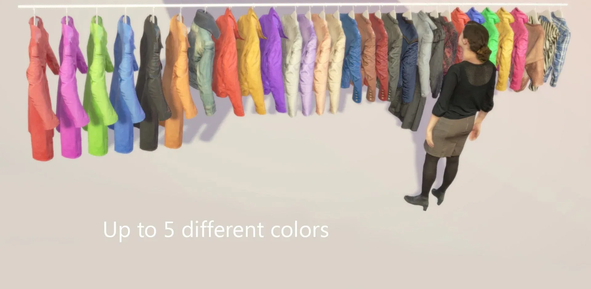 3D Scanned Clothing Collection on Hangers