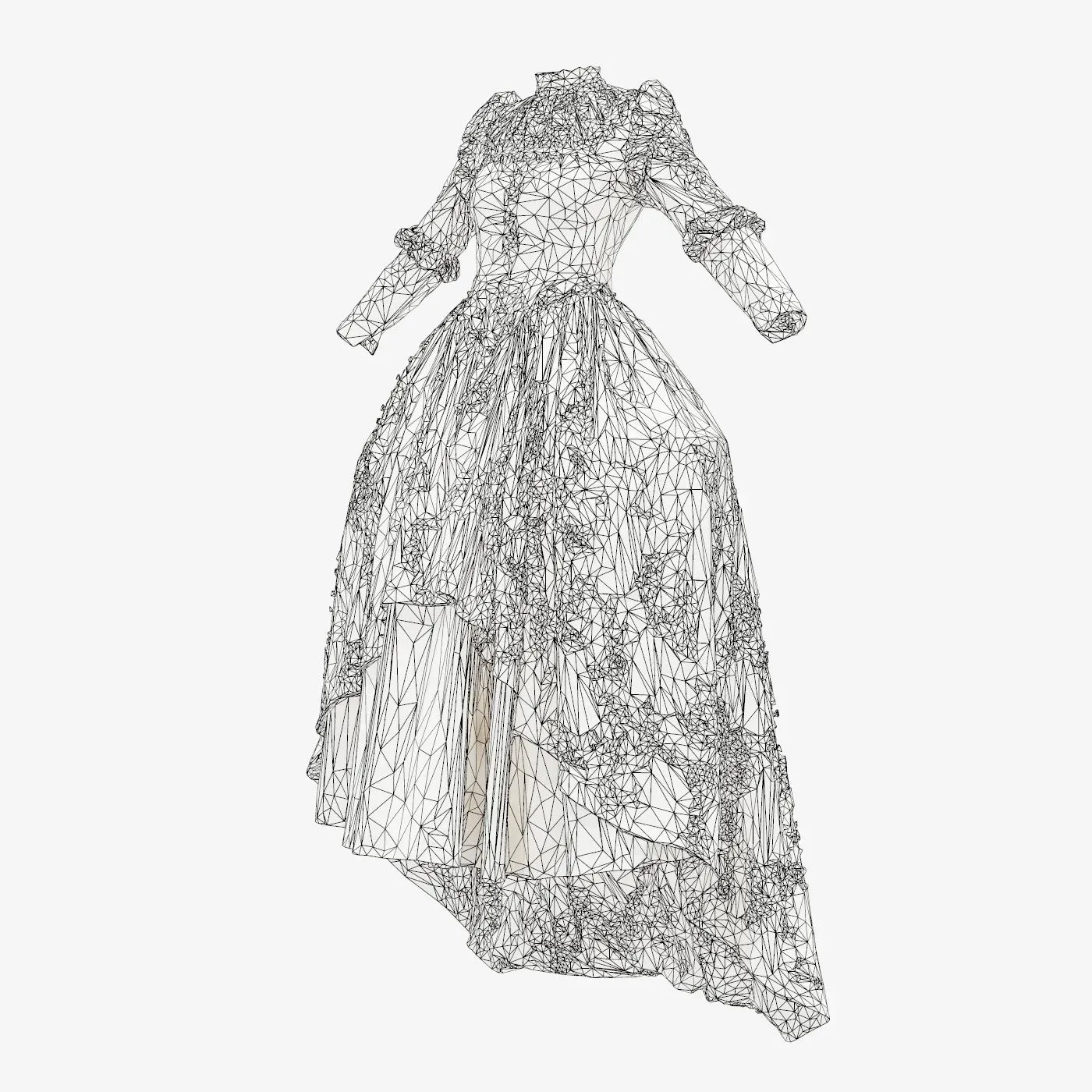 Jewel Dress 3D Scanned Clothing