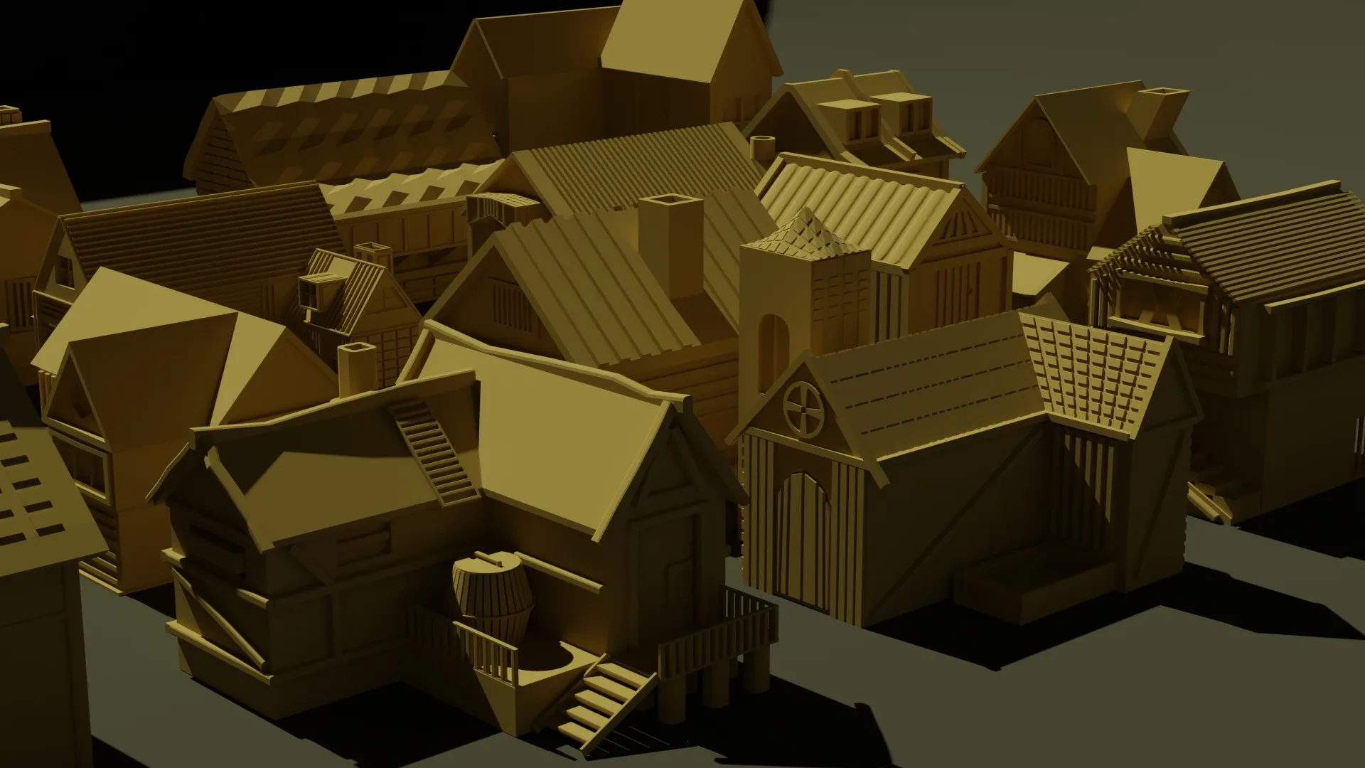 3D Medieval Building Pack