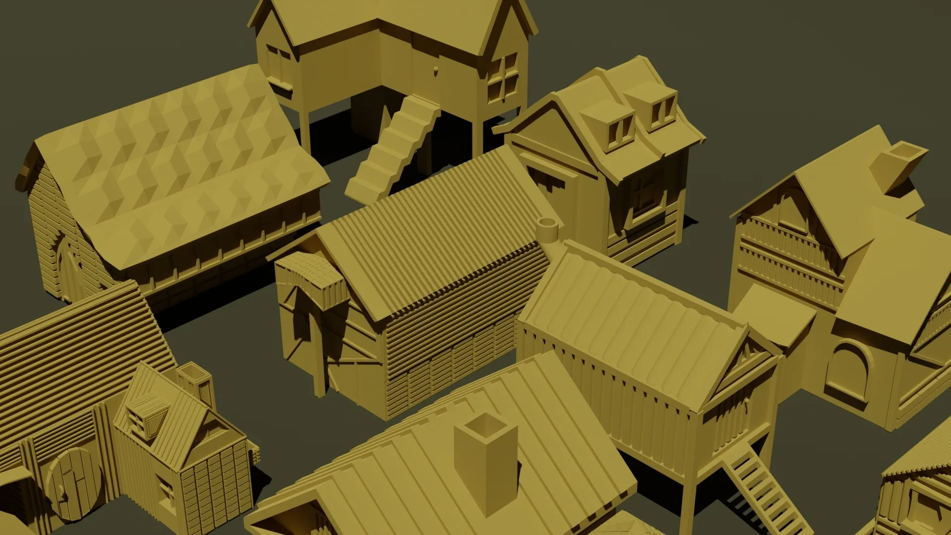 3D Medieval Building Pack