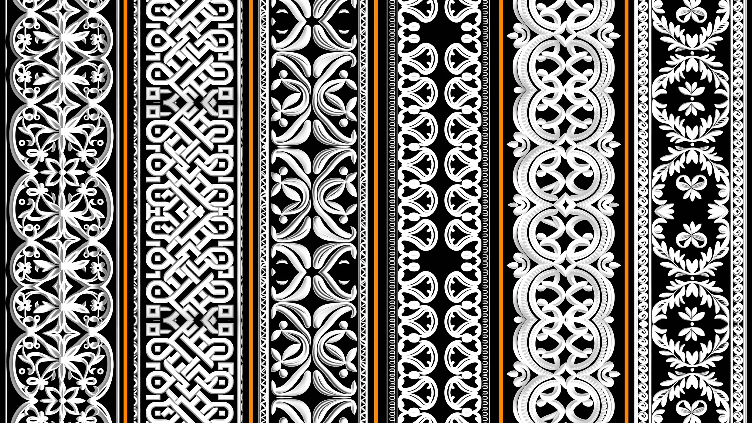 1000 Decorative Geometric Trim Alpha + 4K + PSD + High Quality Vol.02