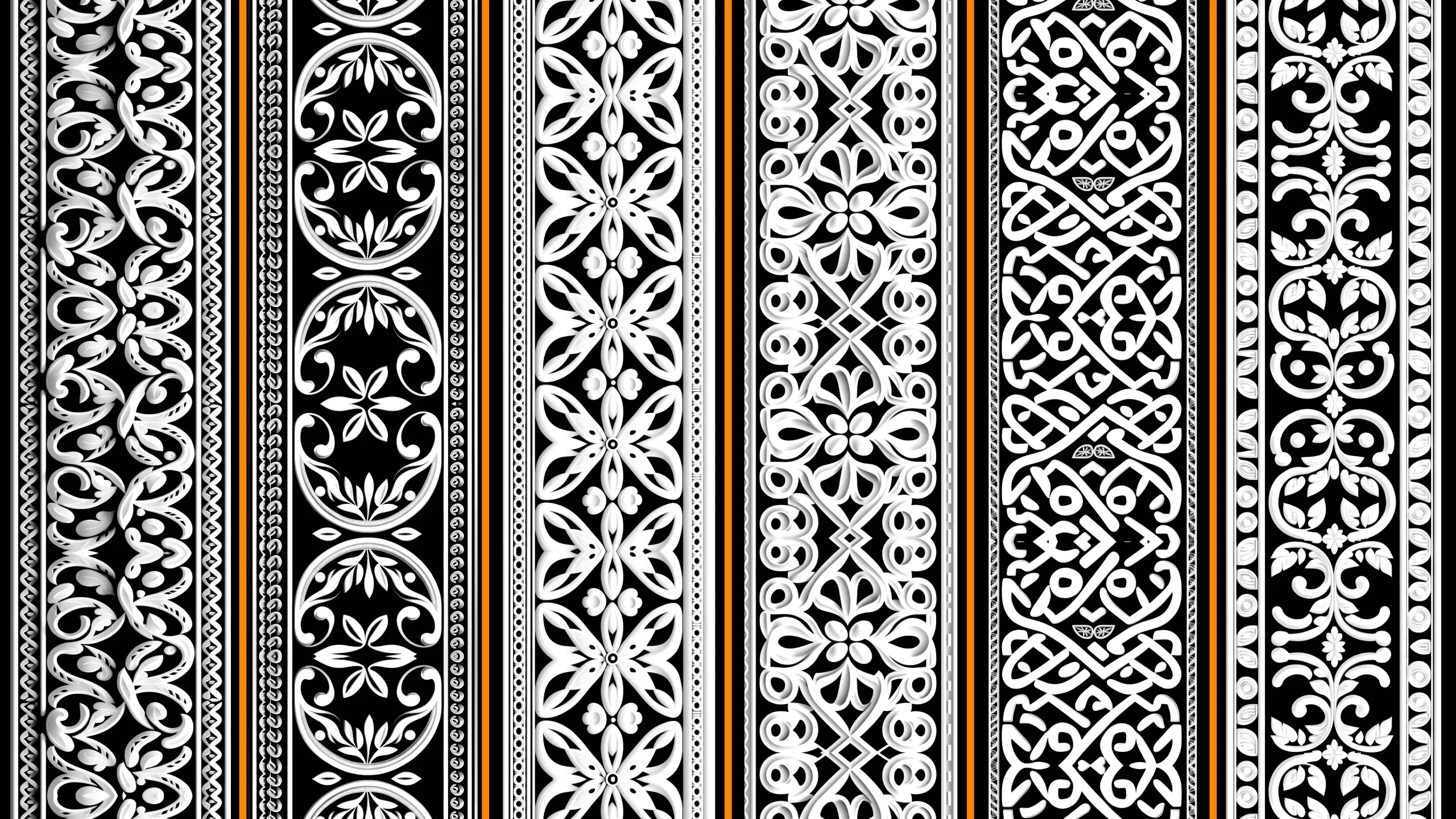 1000 Decorative Geometric Trim Alpha + 4K + PSD + High Quality Vol.02