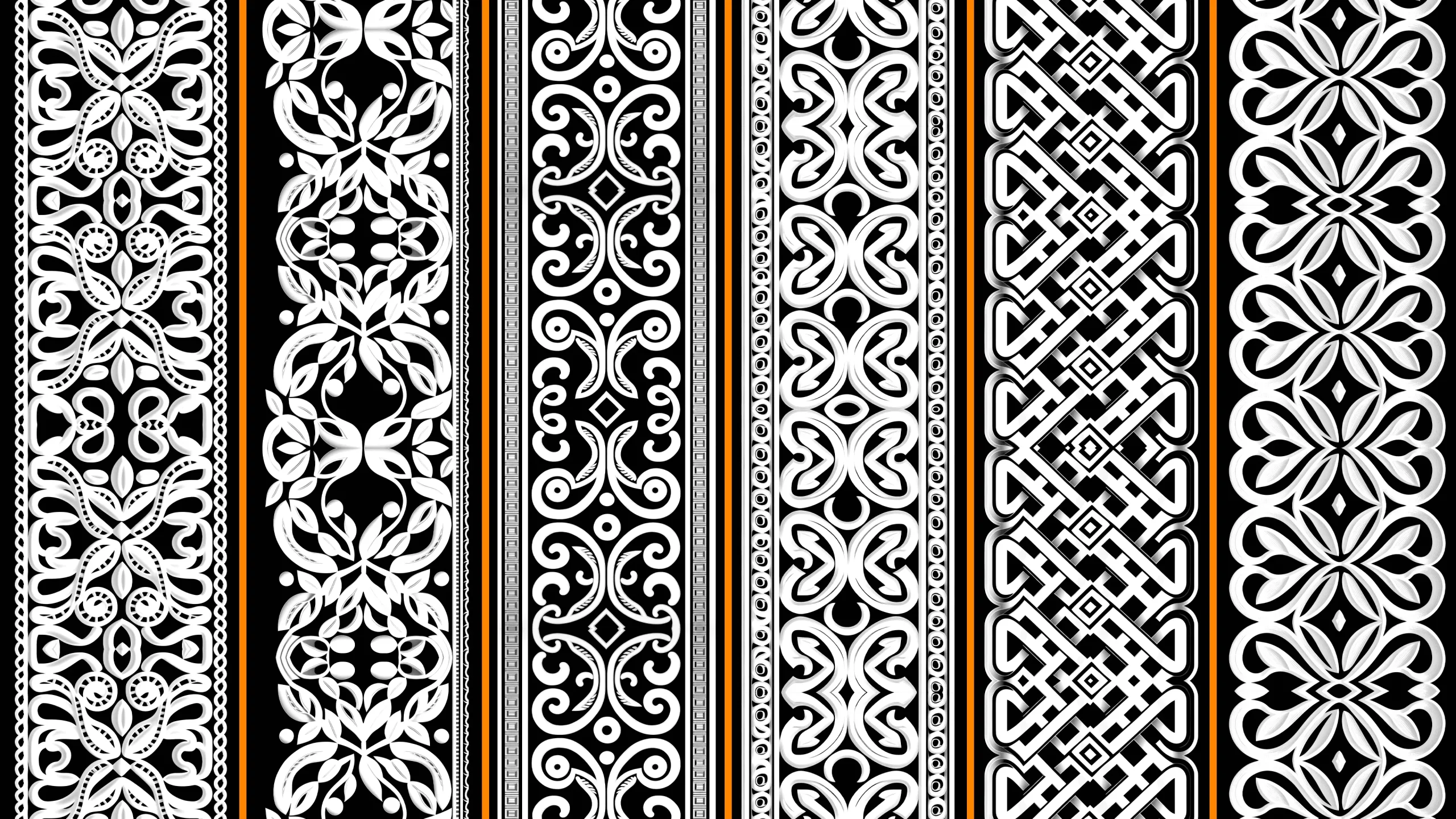 1000 Decorative Geometric Trim Alpha + 4K + PSD + High Quality Vol.02