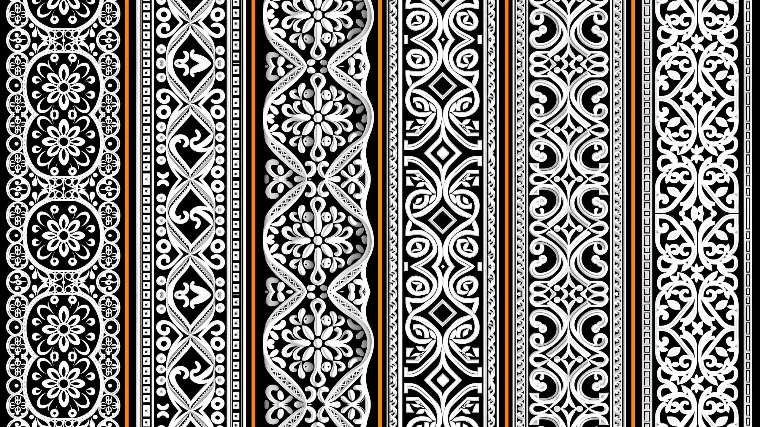 1000 Decorative Geometric Trim Alpha + 4K + PSD + High Quality Vol.02