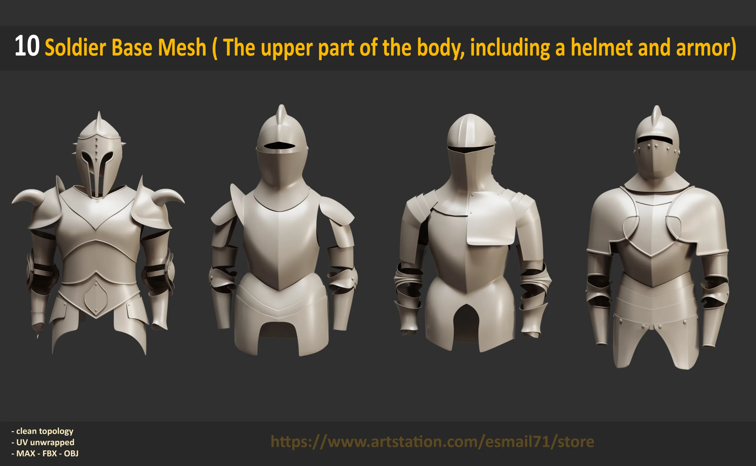 10 Soldier Base Mesh