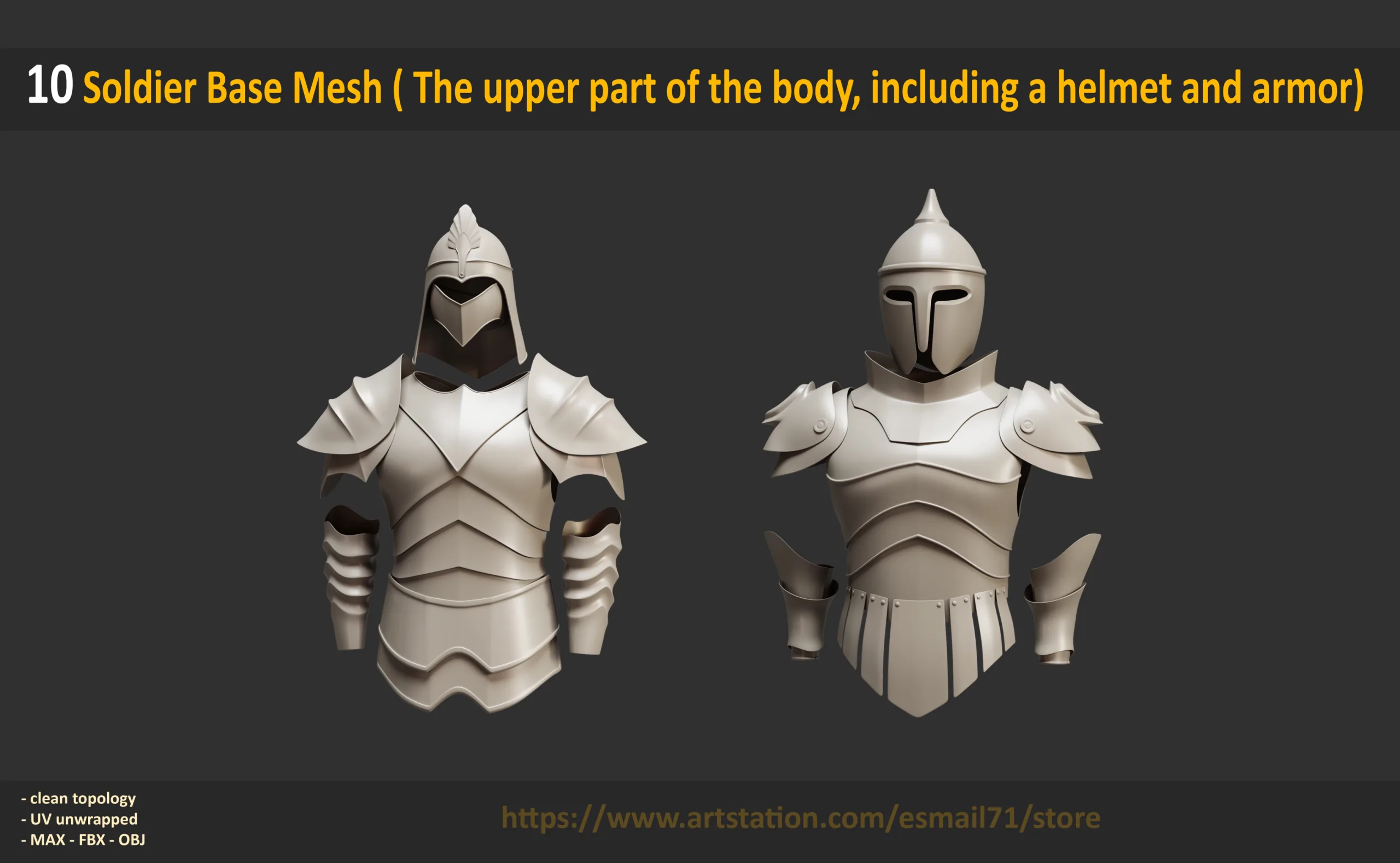 10 Soldier Base Mesh