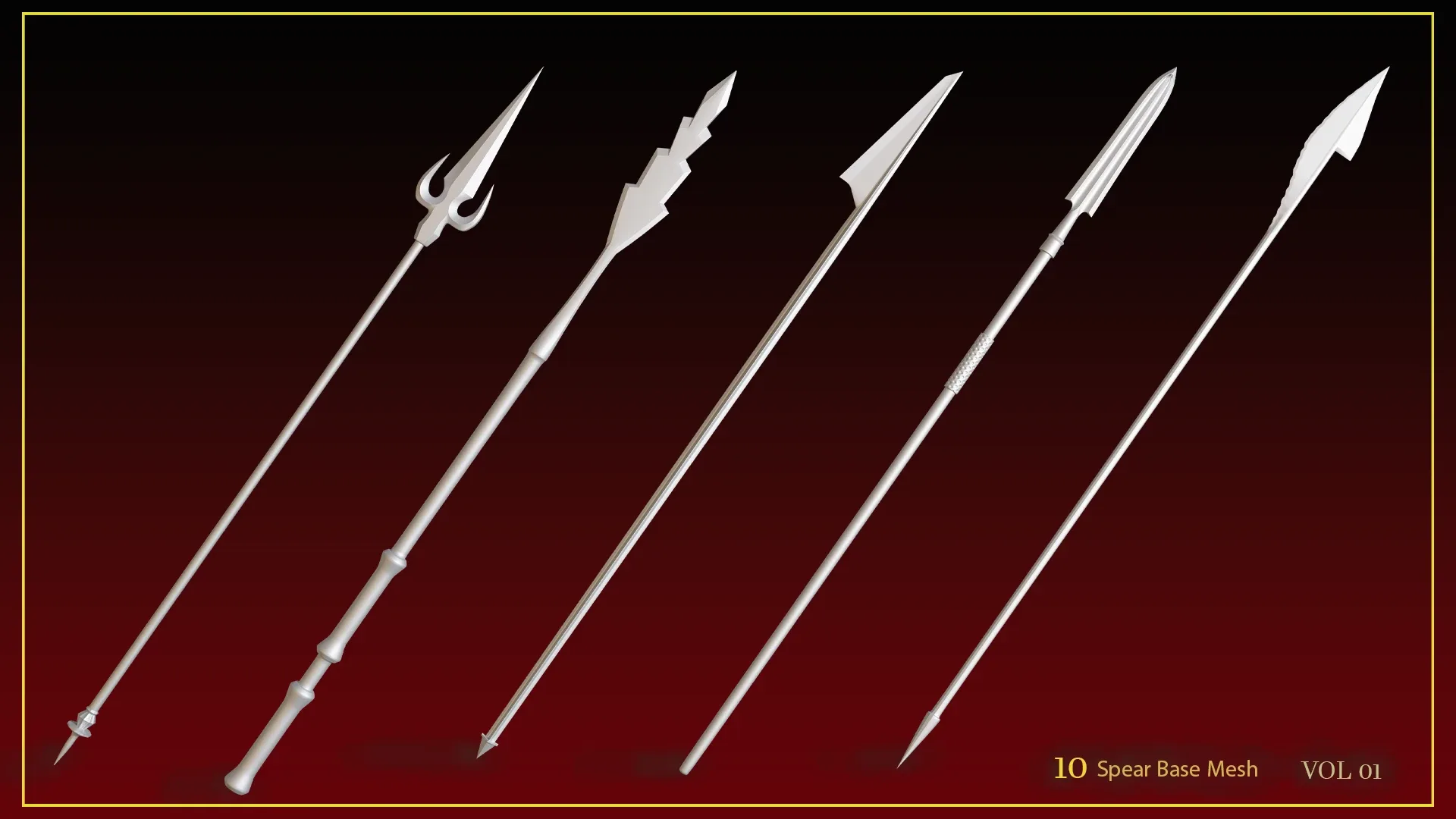 10 Spear Base Mesh