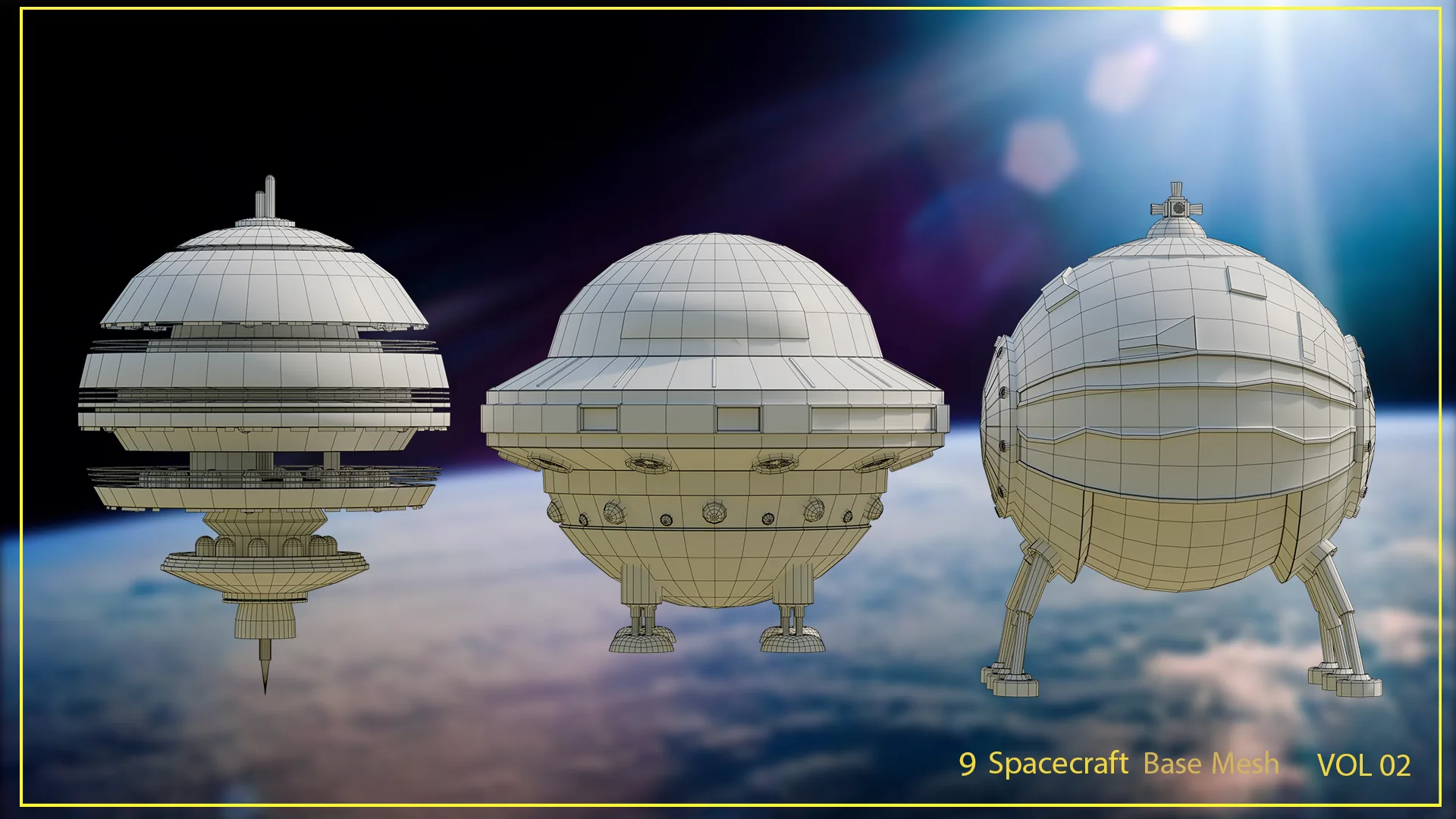 9 Spacecraft Base Mesh