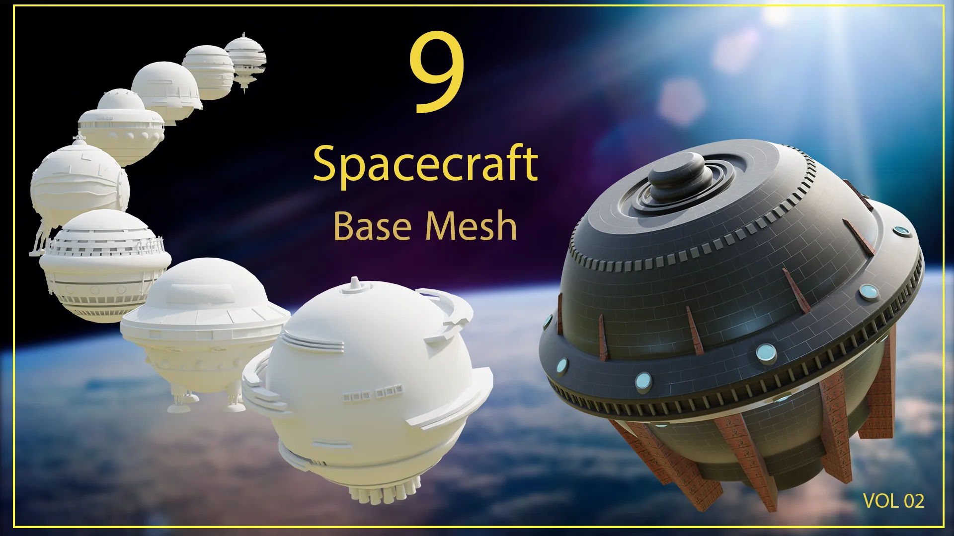 9 Spacecraft Base Mesh