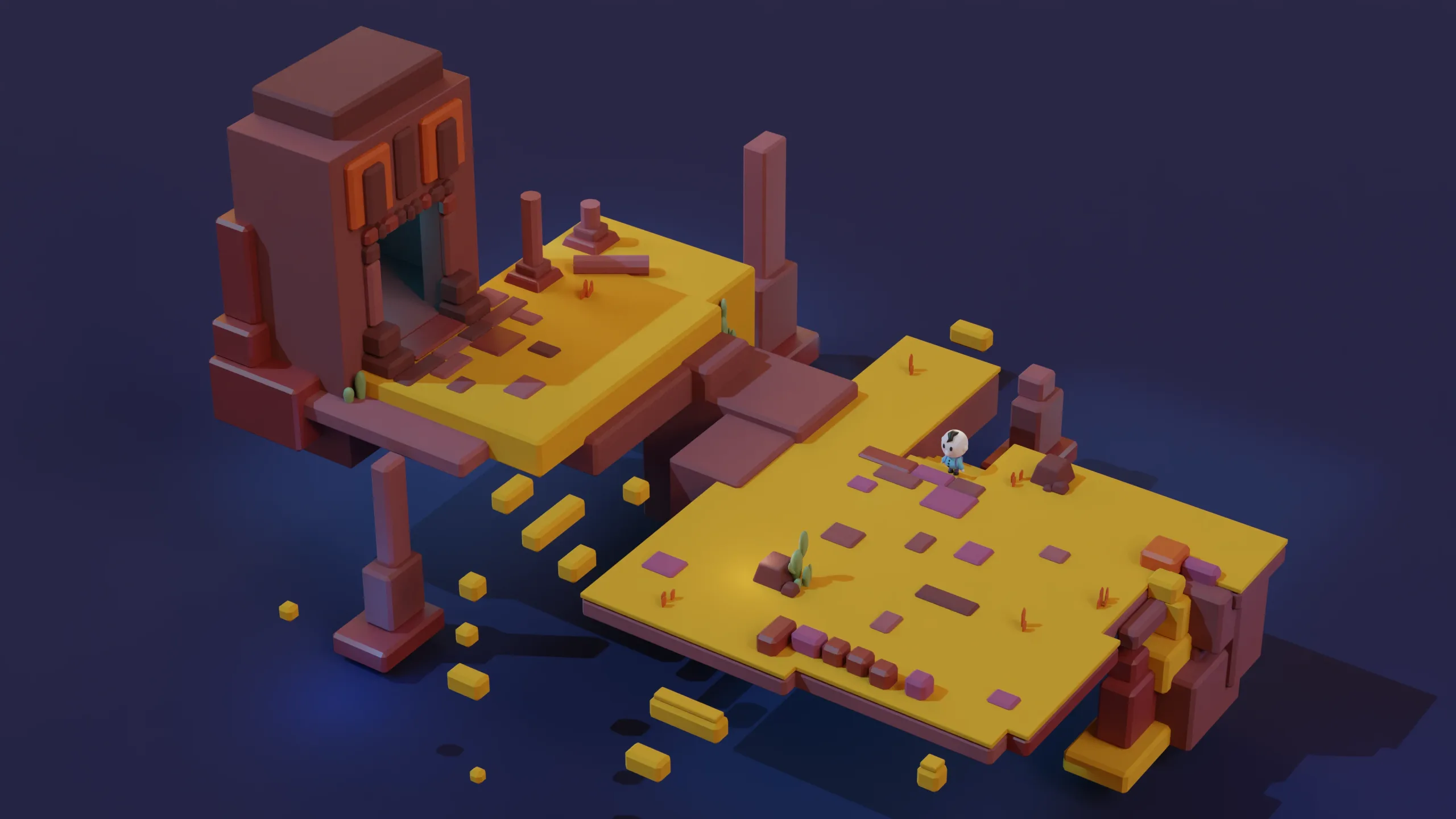 Low poly Desert Landscape Assets