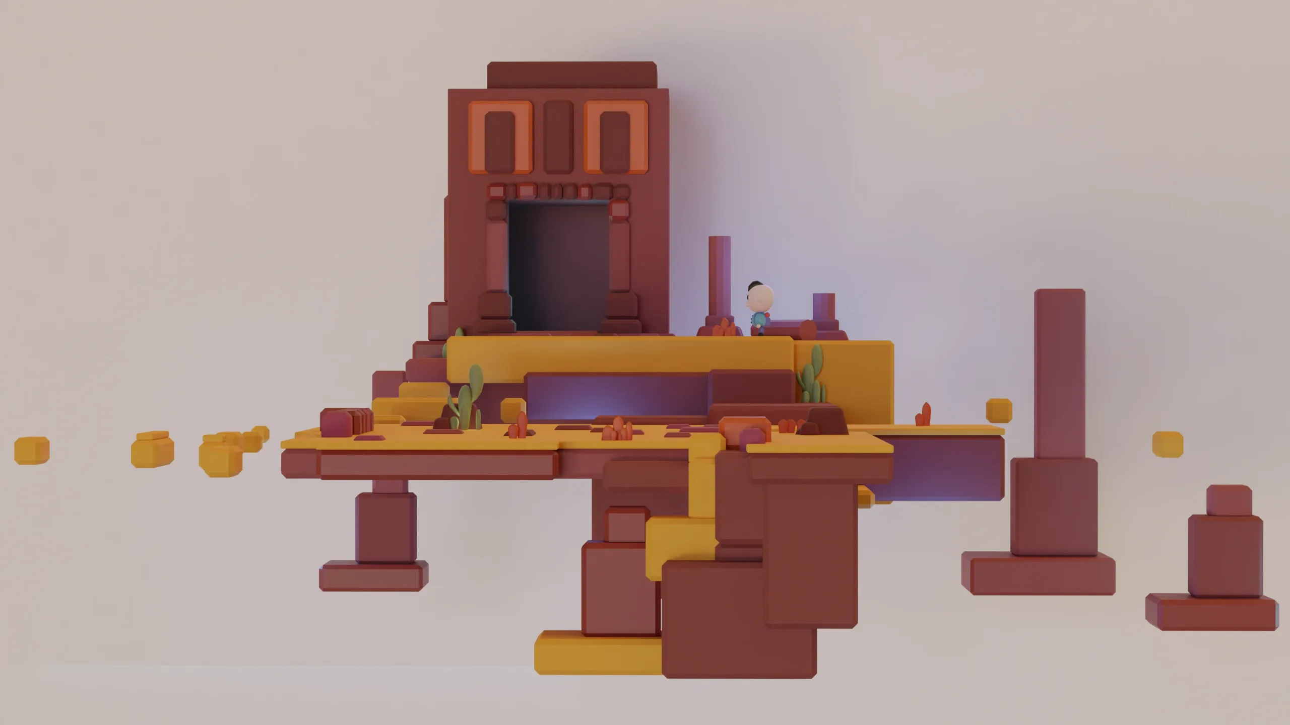 Low poly Desert Landscape Assets